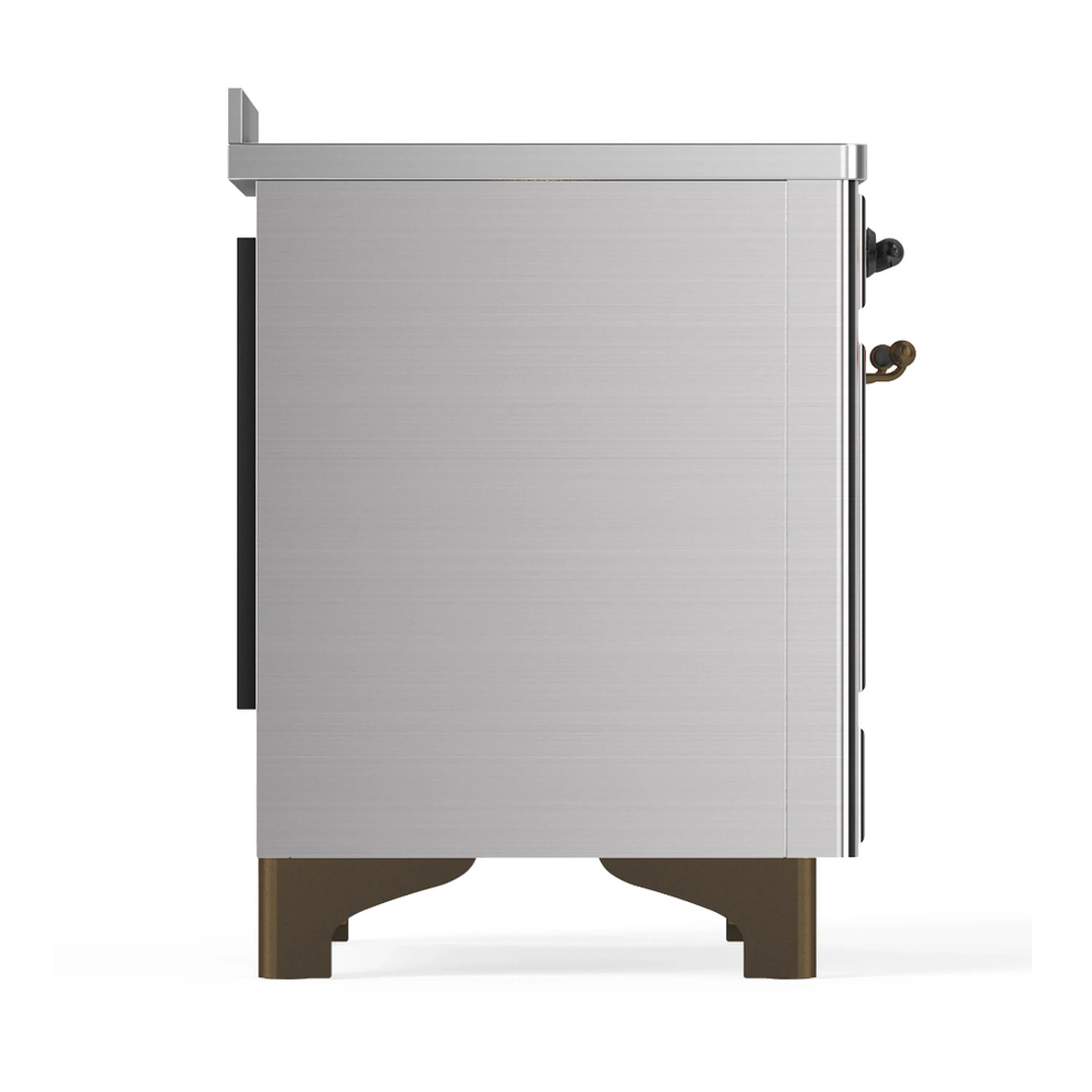 ILVE Majestic III 48-Inch Induction Range with 6 Induction Elements and Solid Door Electric Oven in Stainless Steel with Burnished Trim (UMIB48QNR3SSB) - Image 8