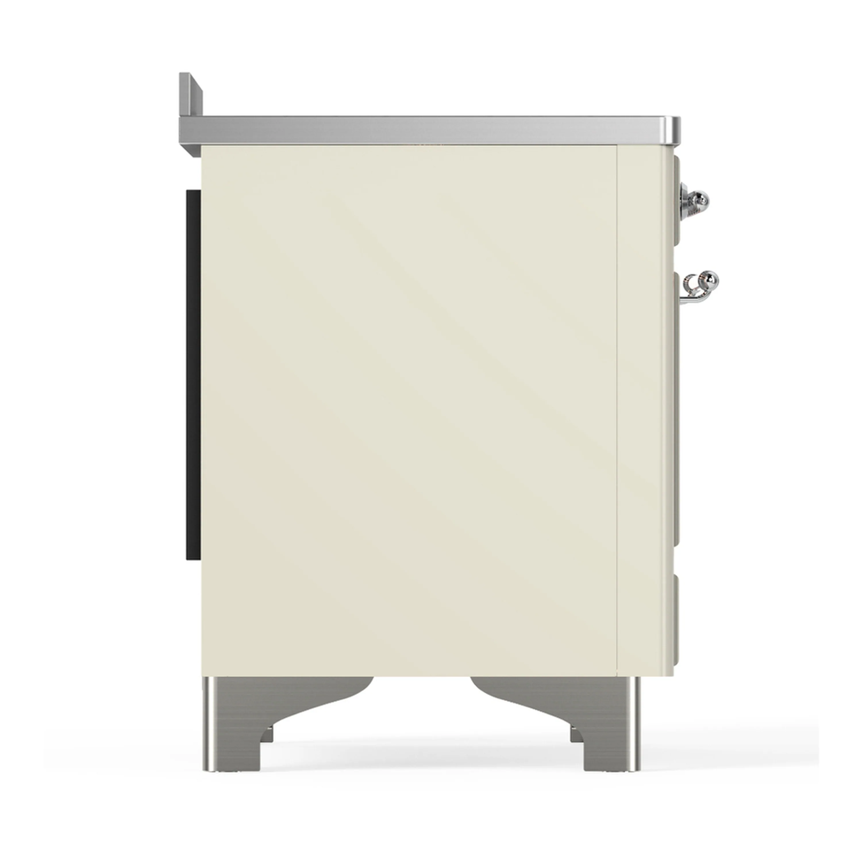ILVE Majestic III 48-Inch Induction Range with 6 Induction Elements and Triple Glass Door Electric Oven in Antique White with Chrome Trim (UMIB48NR3AWC) - Image 8