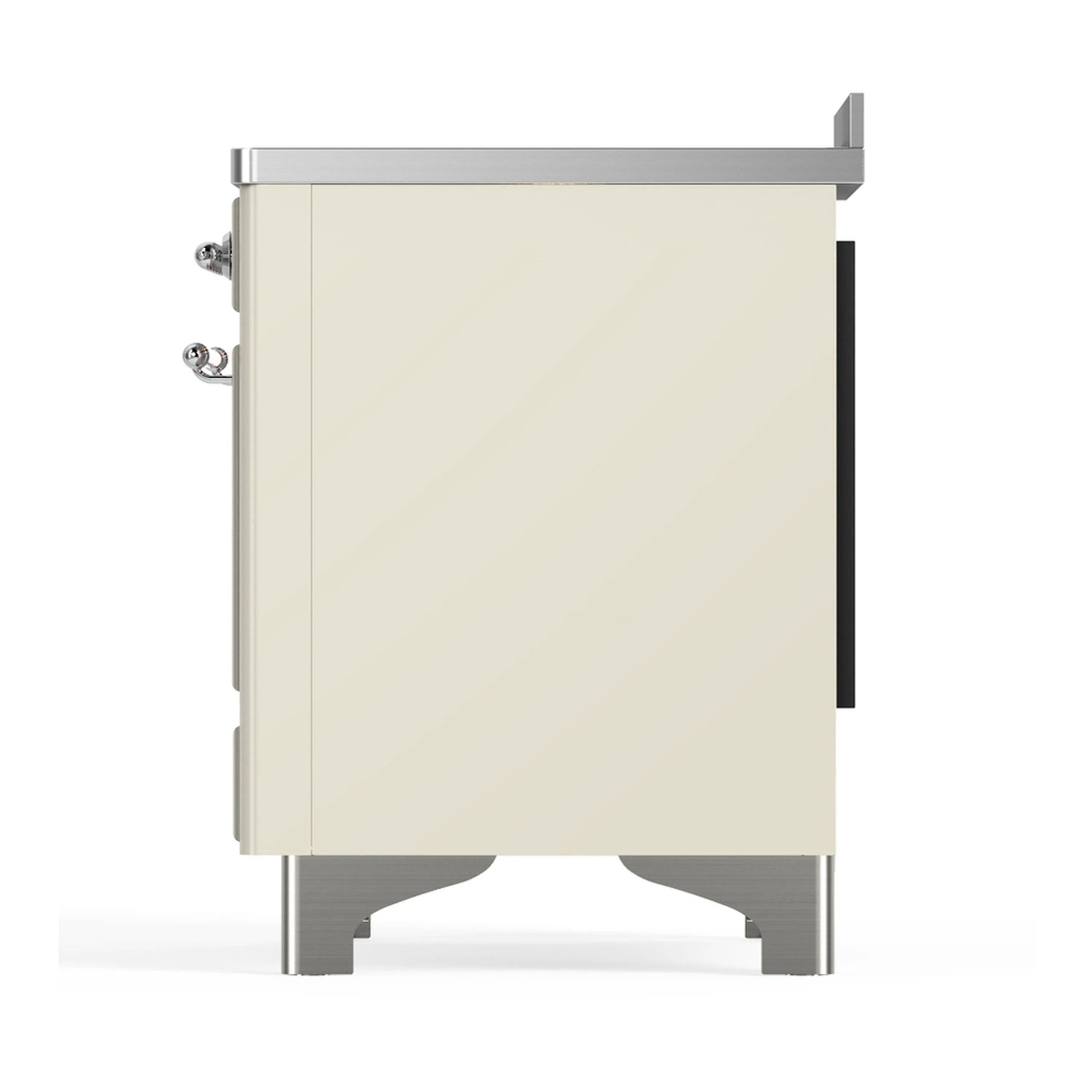 ILVE Majestic III 48-Inch Induction Range with 6 Induction Elements and Triple Glass Door Electric Oven in Antique White with Chrome Trim (UMIB48NR3AWC) - Image 9
