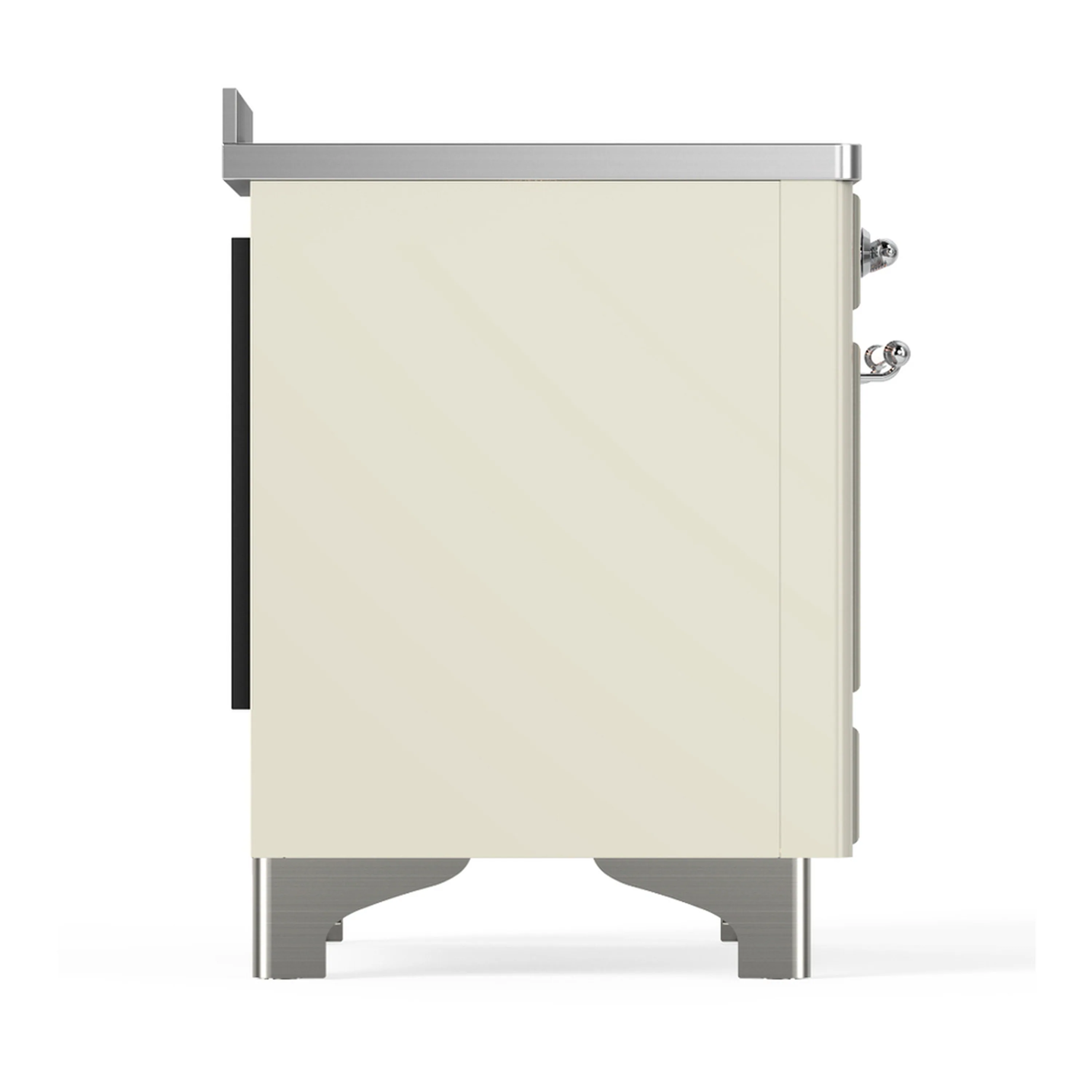 ILVE Majestic III 48-Inch Induction Range with 6 Induction Elements and Solid Door Electric Oven in Antique White with Chrome Trim (UMIB48QNR3AWC) - Image 8