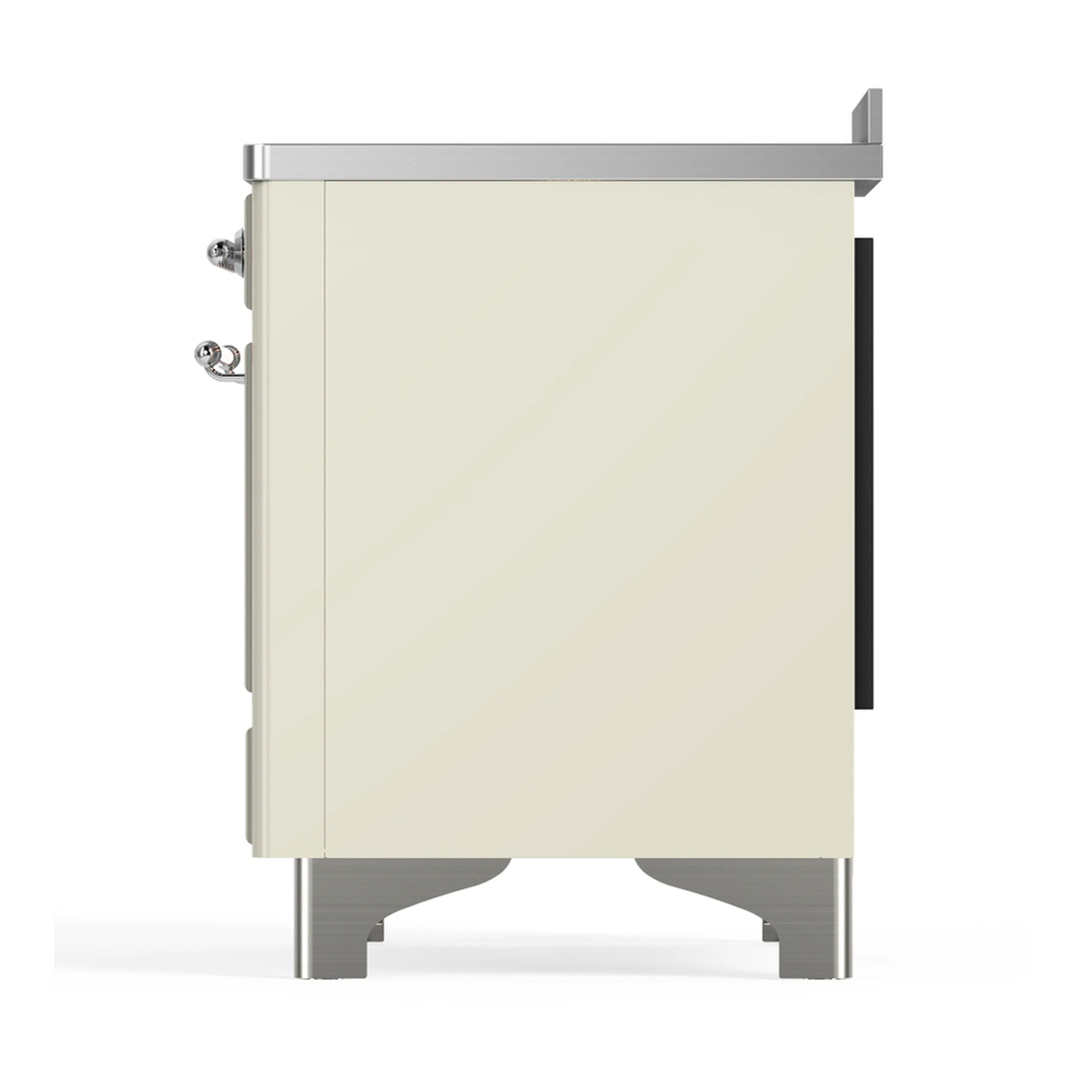 ILVE Majestic III 48-Inch Induction Range with 6 Induction Elements and Solid Door Electric Oven in Antique White with Chrome Trim (UMIB48QNR3AWC) - Image 9