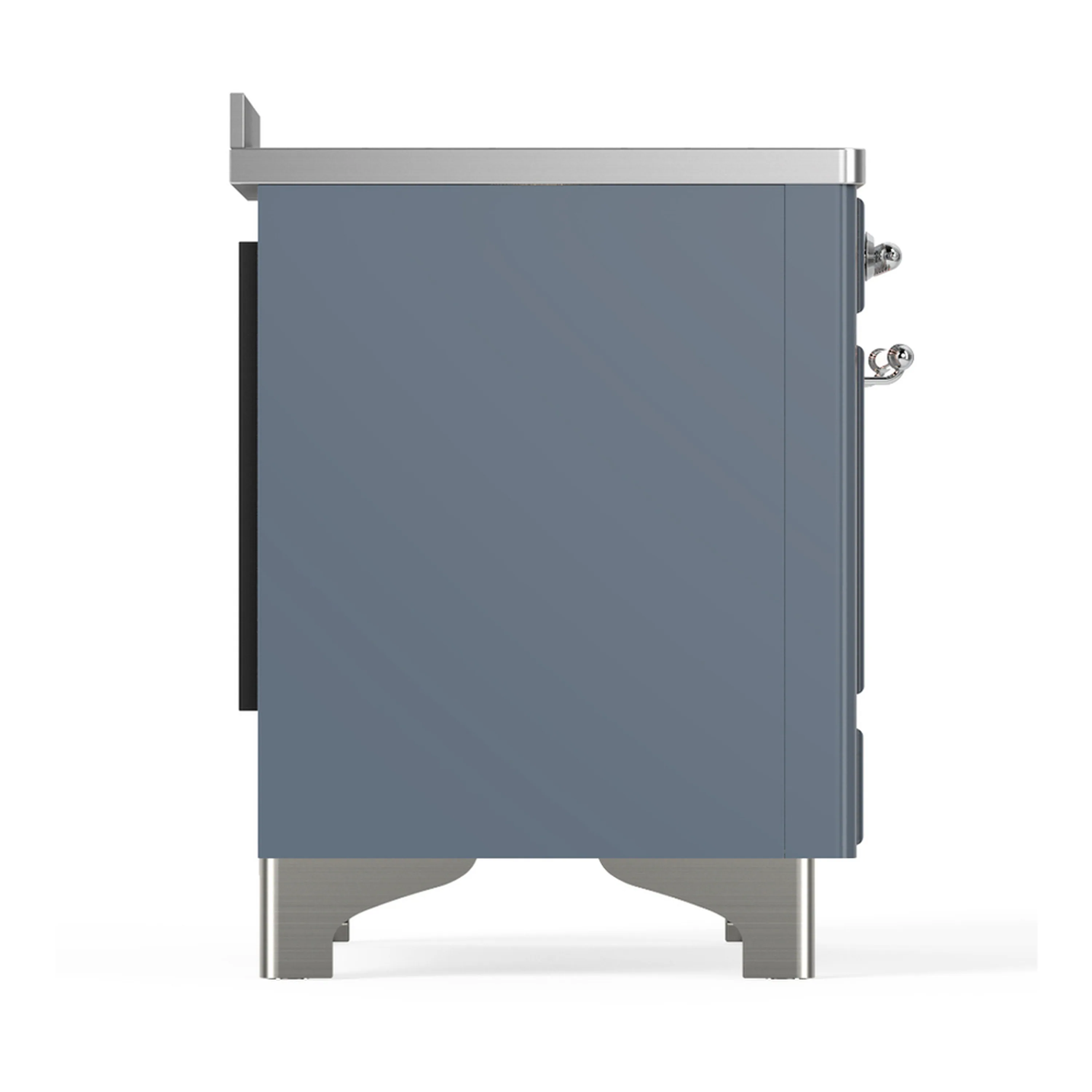 ILVE Majestic III 48-Inch Induction Range with 6 Induction Elements and Triple Glass Door Electric Oven in Blue Grey with Chrome Trim (UMIB48NR3BGC) - Image 8