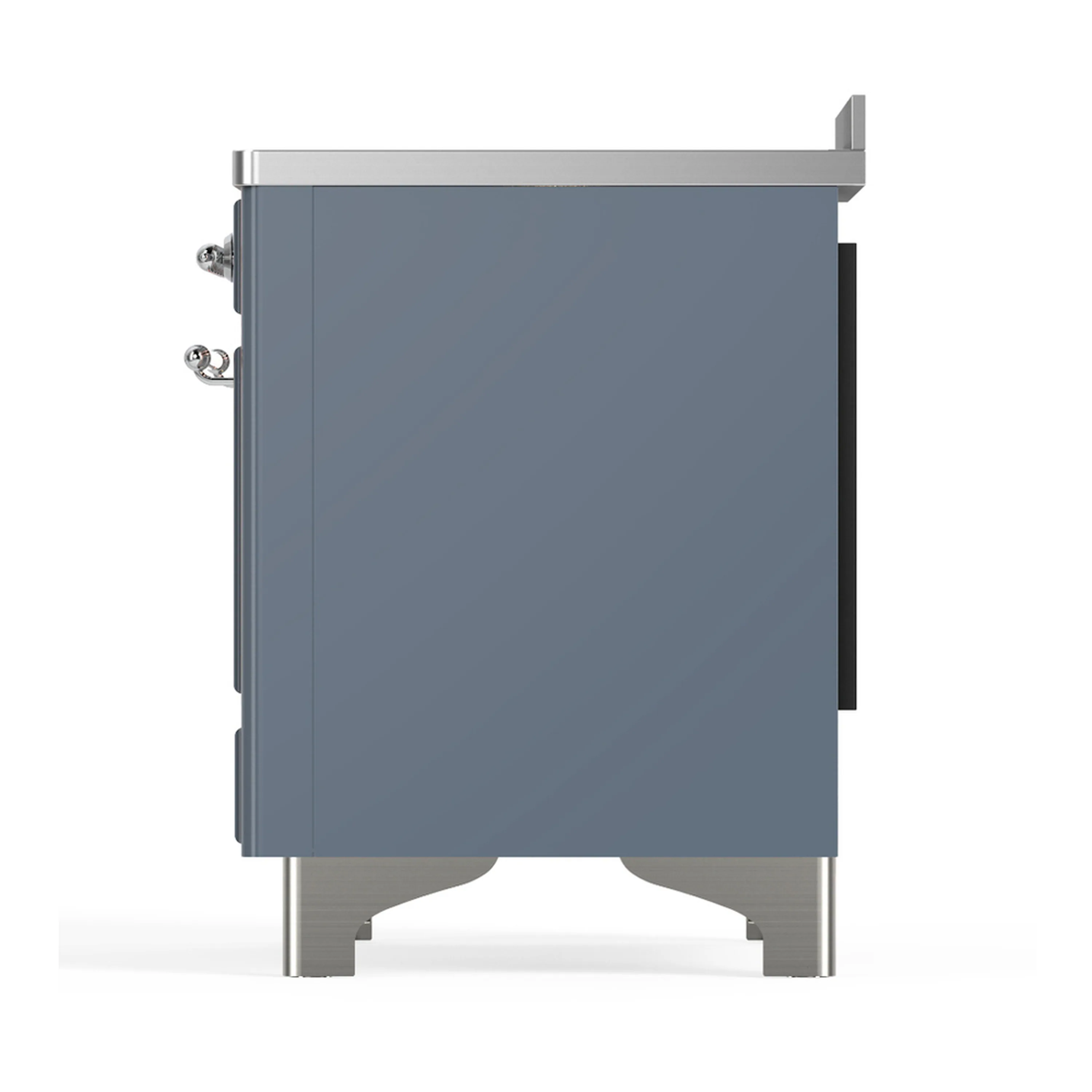 ILVE Majestic III 48-Inch Induction Range with 6 Induction Elements and Triple Glass Door Electric Oven in Blue Grey with Chrome Trim (UMIB48NR3BGC) - Image 9