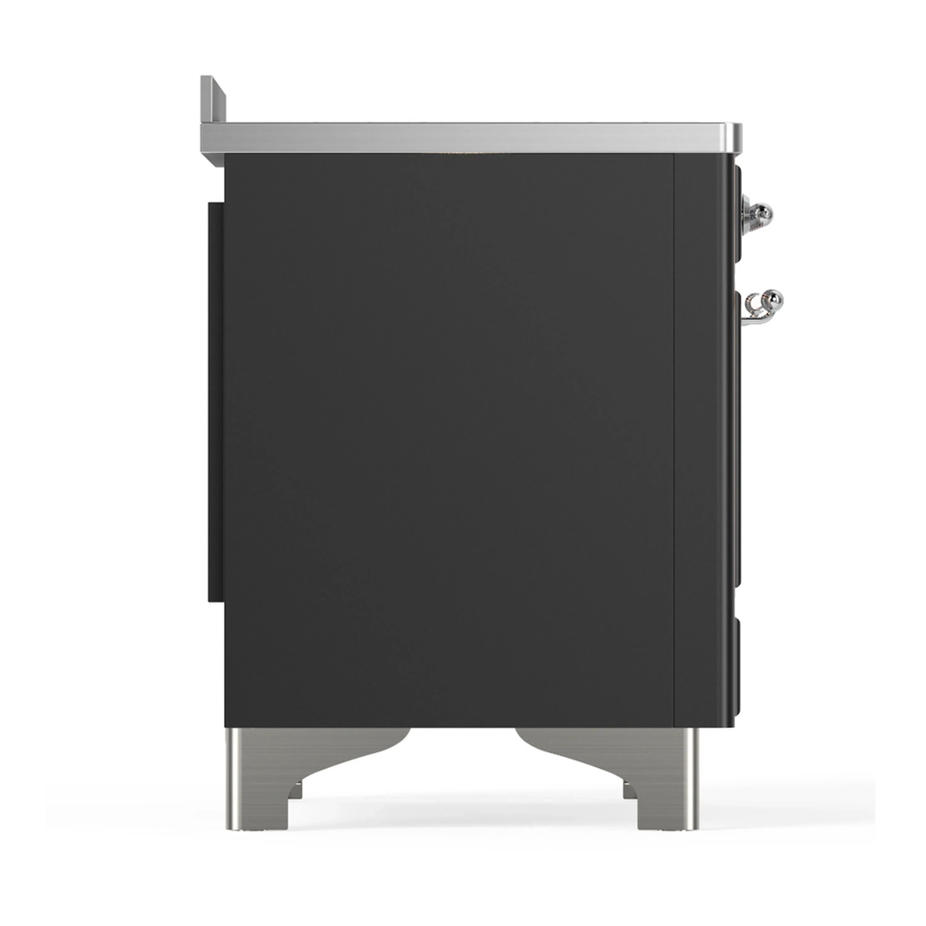 ILVE Majestic III 48-Inch Induction Range with 6 Induction Elements and Triple Glass Door Electric Oven in Matte Graphite with Chrome Trim (UMIB48NR3MGC) - Image 8