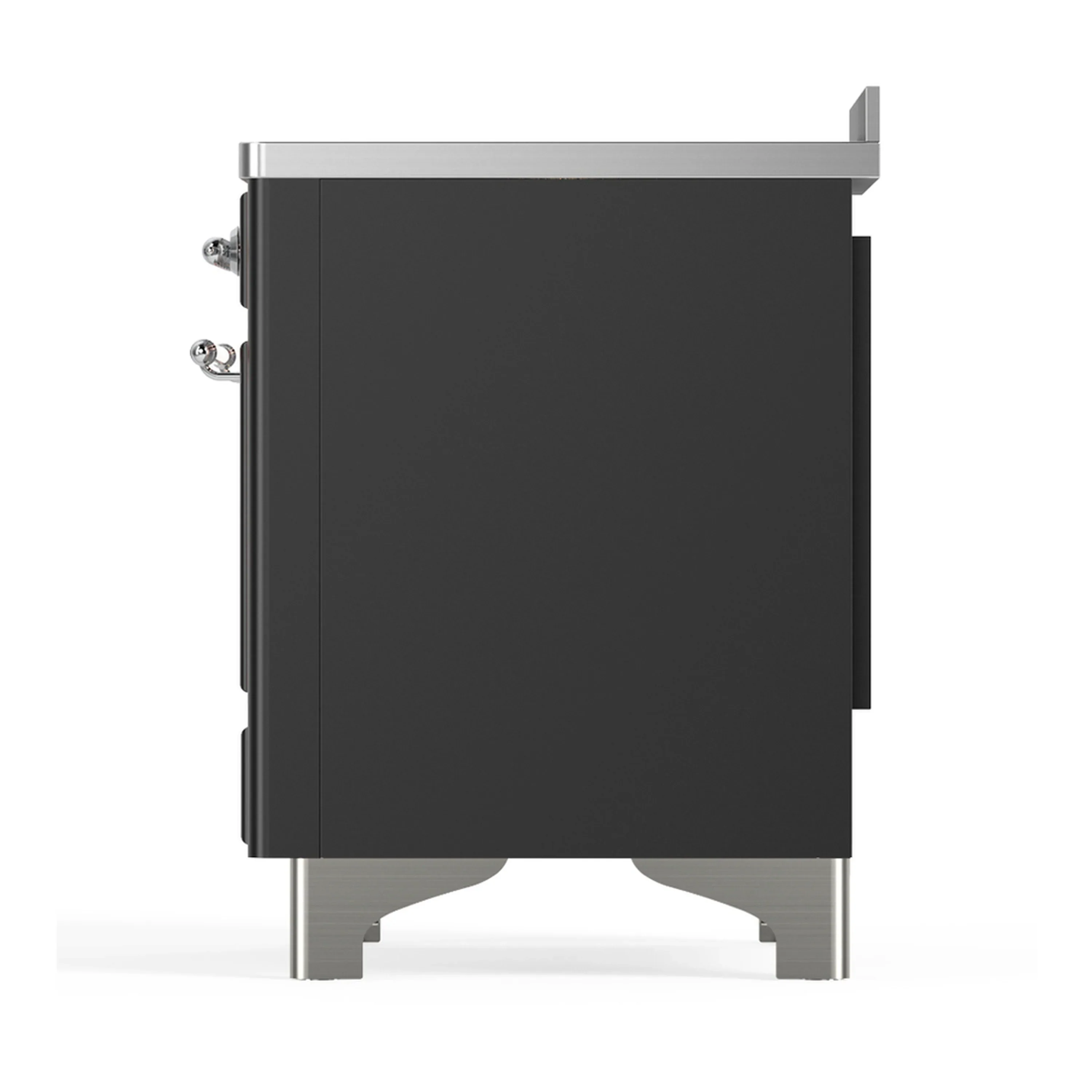 ILVE Majestic III 48-Inch Induction Range with 6 Induction Elements and Triple Glass Door Electric Oven in Matte Graphite with Chrome Trim (UMIB48NR3MGC) - Image 9