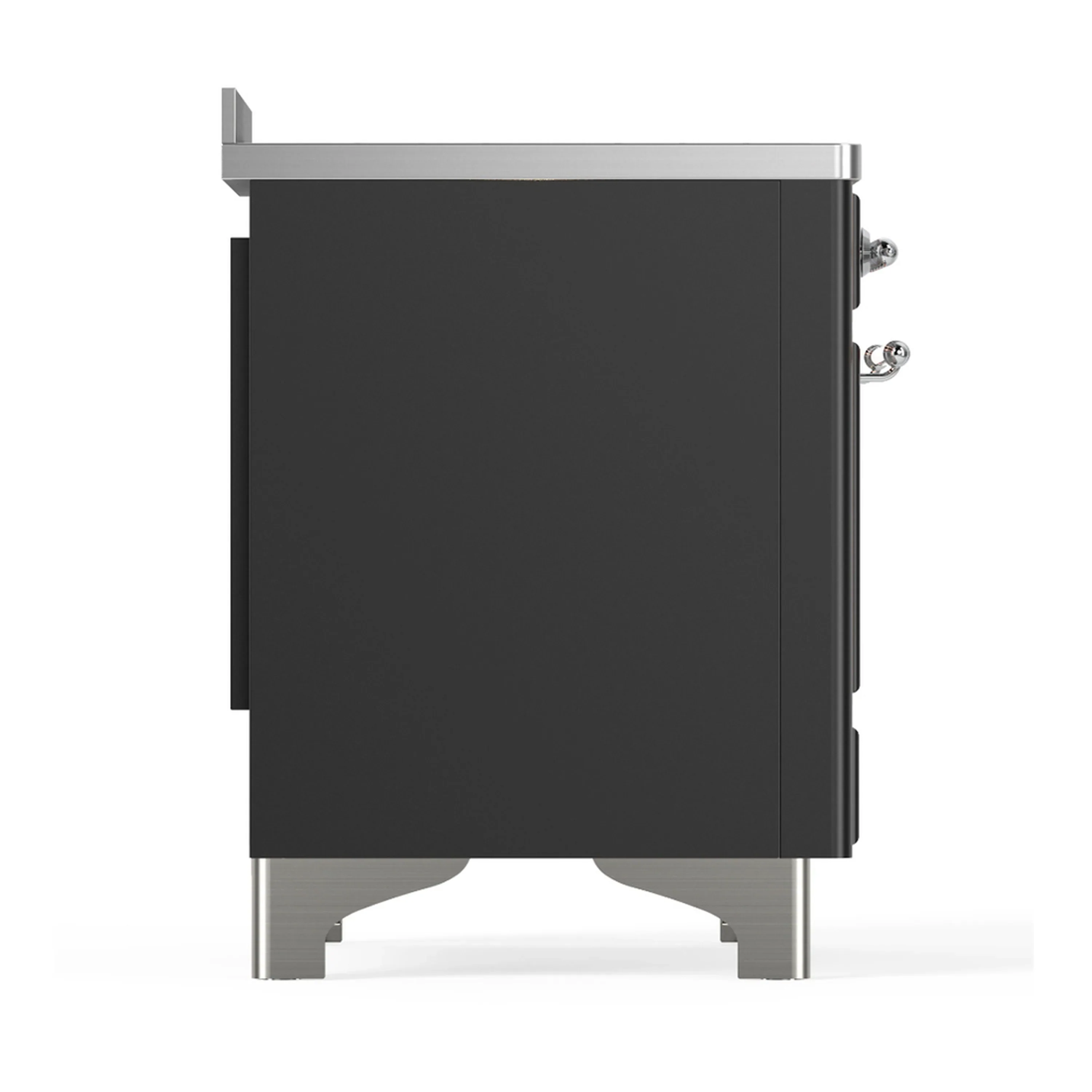 ILVE Majestic III 48-Inch Induction Range with 6 Induction Elements and Solid Door Electric Oven in Matte Graphite with Chrome Trim (UMIB48QNR3MGC) - Image 8