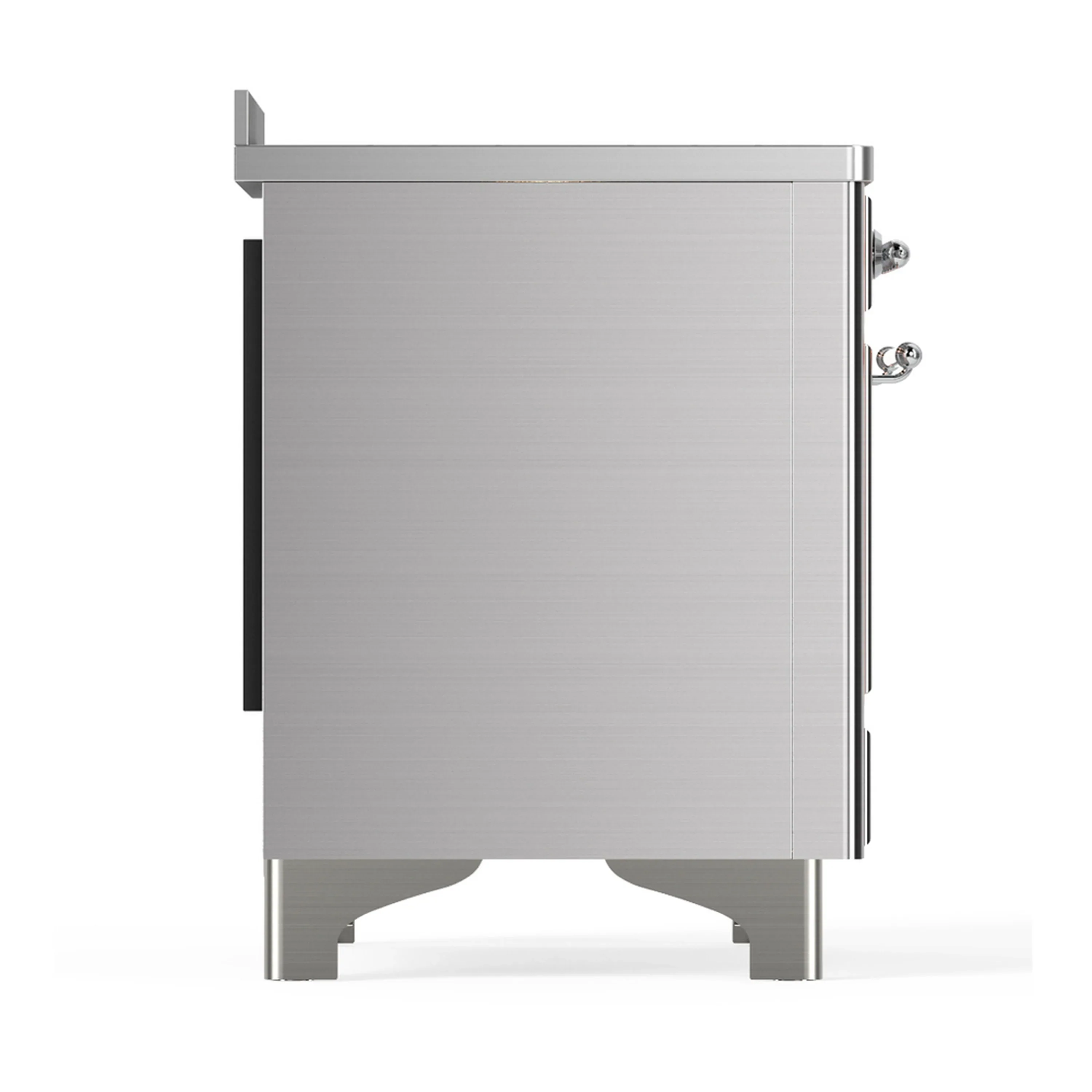 ILVE Majestic III 48-Inch Induction Range with 6 Induction Elements and Solid Door Electric Oven in Stainless Steel with Chrome Trim (UMIB48QNR3SSC) - Image 8