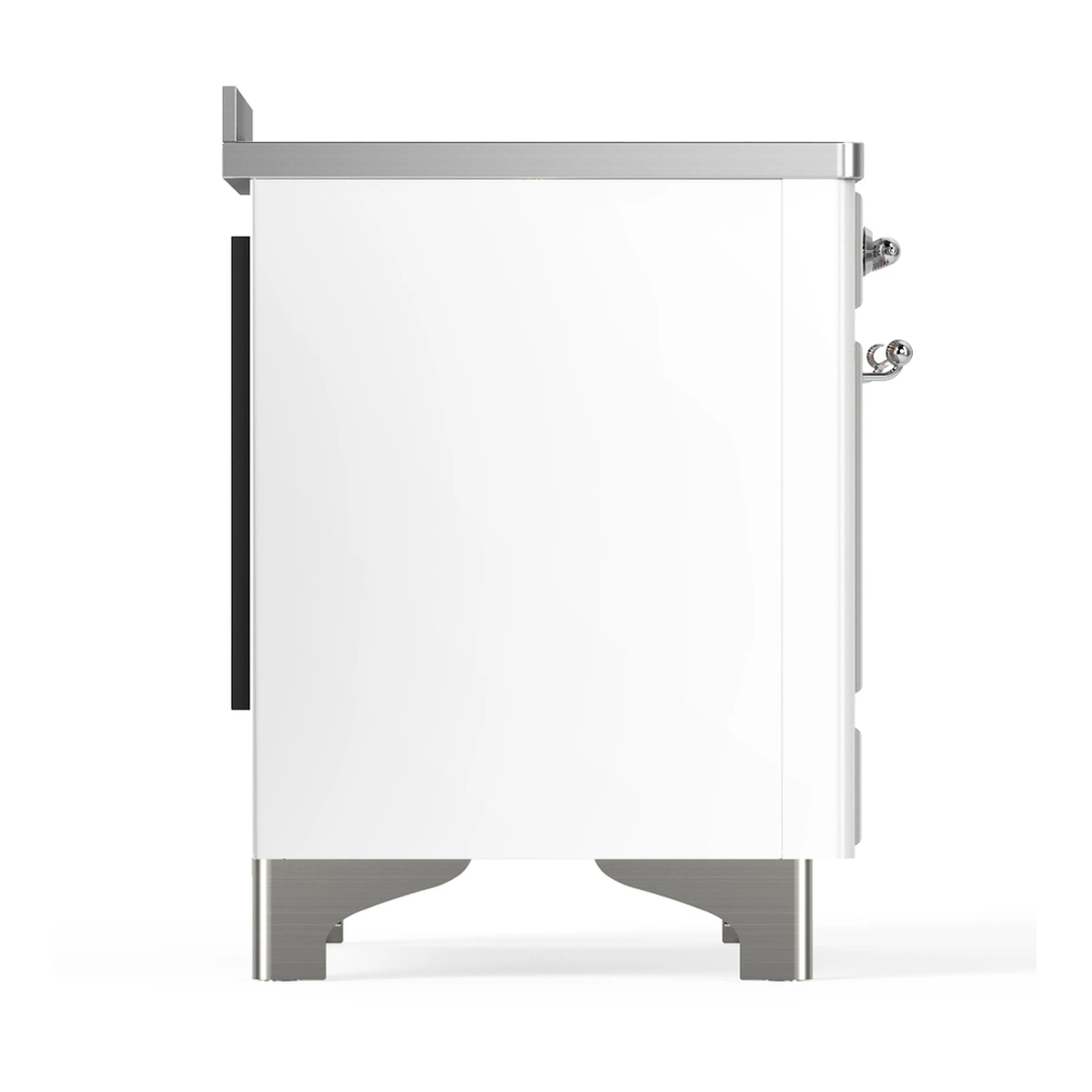 ILVE Majestic III 48-Inch Induction Range with 6 Induction Elements and Triple Glass Door Electric Oven in White with Chrome Trim (UMIB48NR3WHC) - Image 8