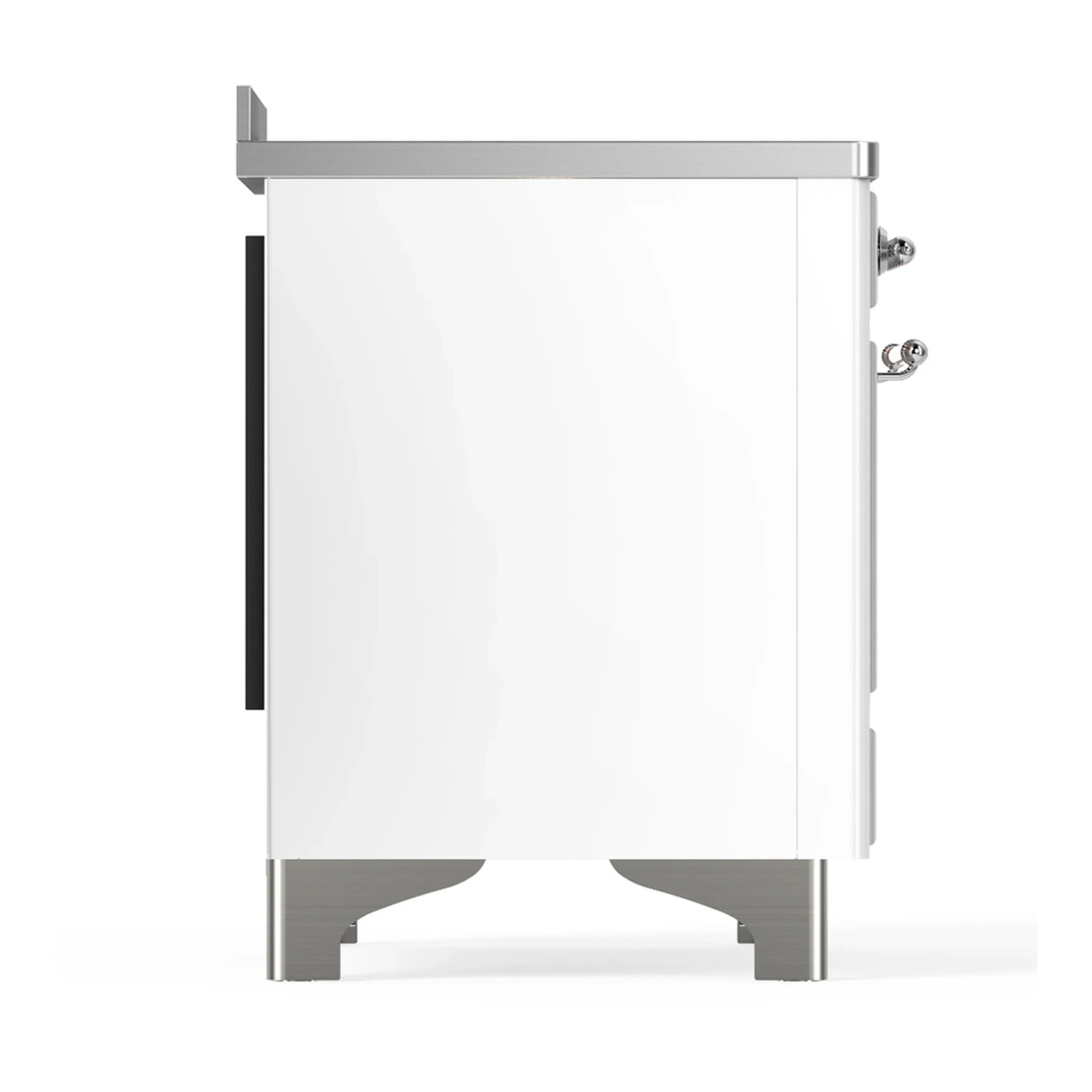 ILVE Majestic III 48-Inch Induction Range with 6 Induction Elements and Solid Door Electric Oven in White with Chrome Trim (UMIB48QNR3WHC) - Image 8