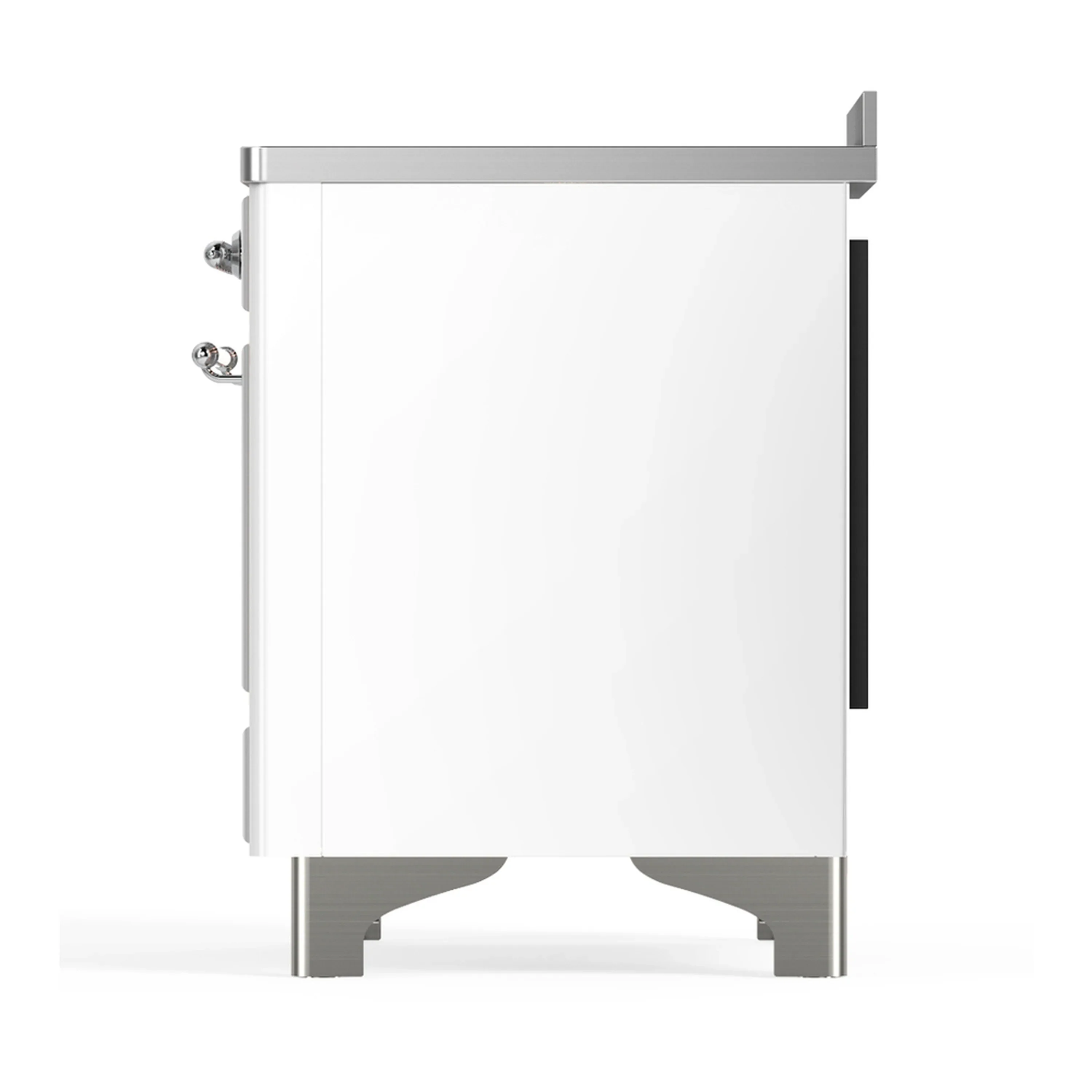 ILVE Majestic III 48-Inch Induction Range with 6 Induction Elements and Solid Door Electric Oven in White with Chrome Trim (UMIB48QNR3WHC) - Image 9