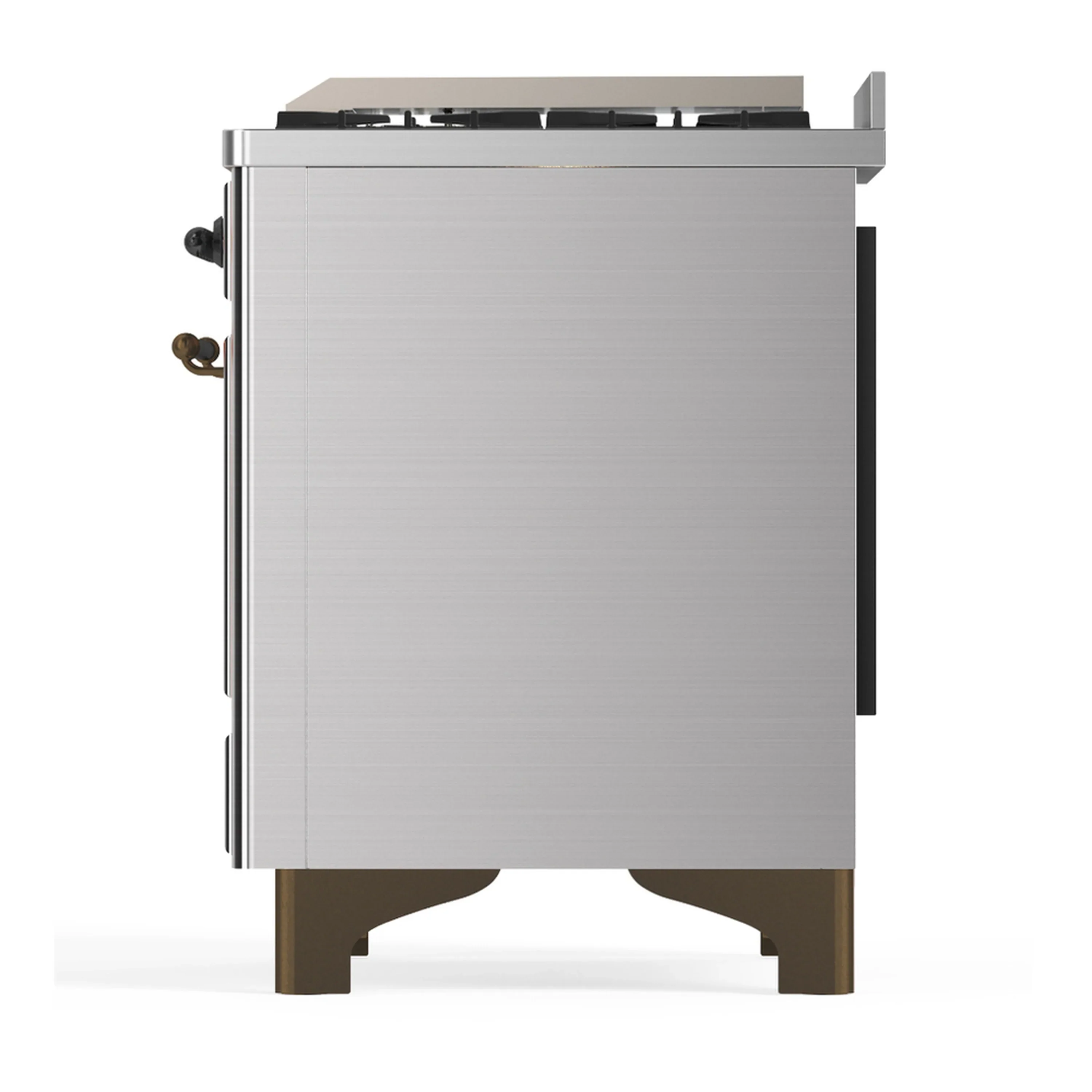 ILVE Majestic III 60-inch Dual Fuel Range with 5 Liquid Propane Burner, Griddle, French Top and Solid Door Electric Oven in Stainless Steel with Burnished Trim (UM60FSQNR3SSBLP) - Image 9