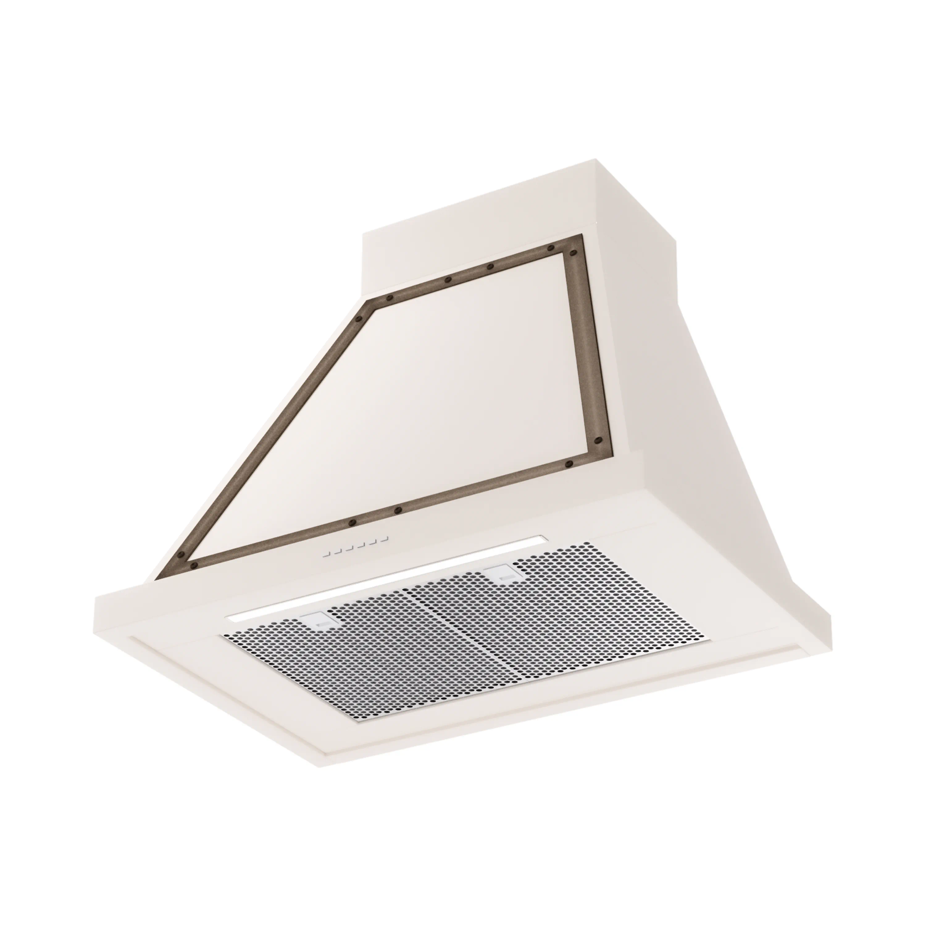 ILVE Nostalgie II 30-Inch 600 CFM Wall Mounted Range Hood in Antique White with Bronze Trim (UANB30AWB) - Image 2