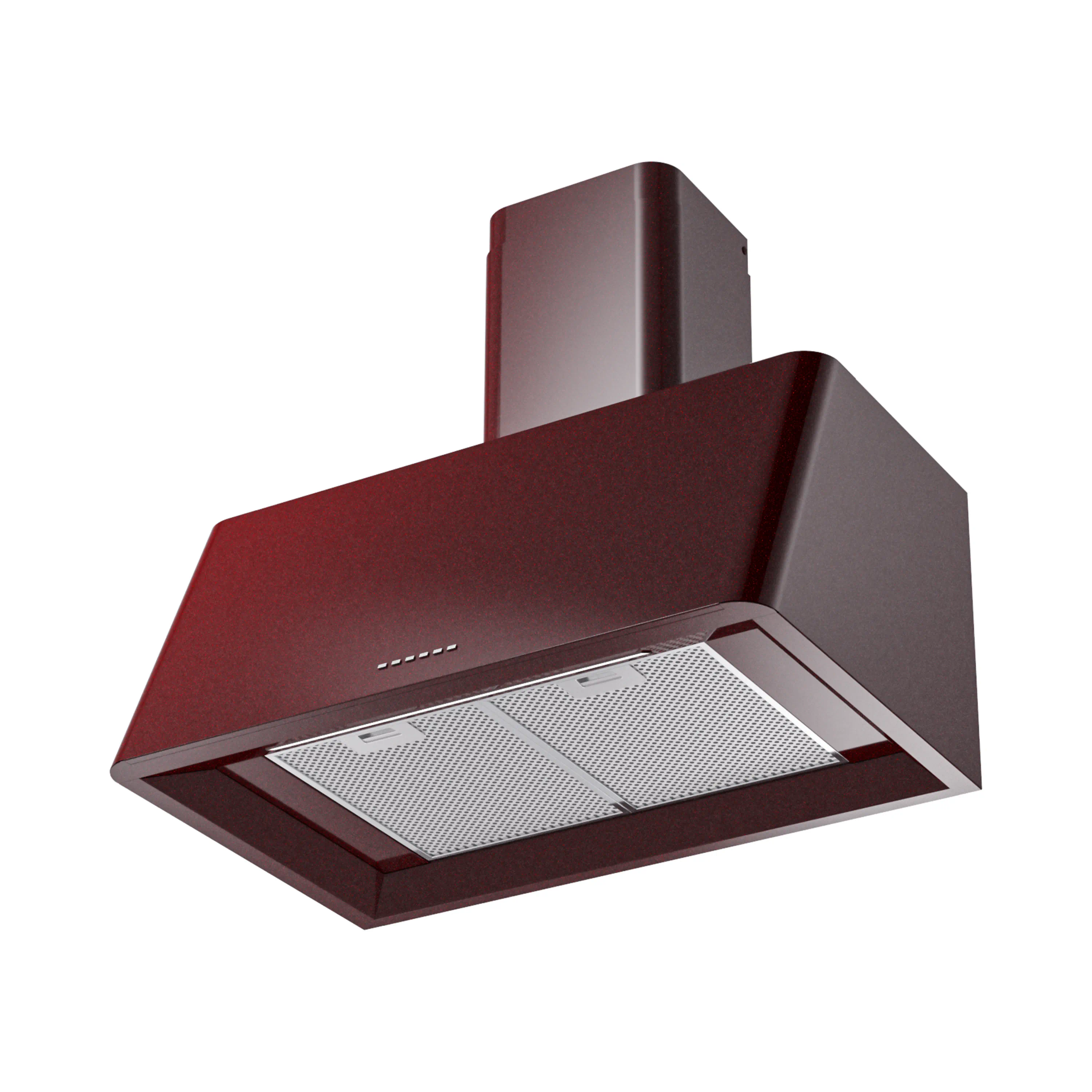 ILVE Nostalgie II 30-Inch 600 CFM Wall Mounted Range Hood in Burgundy (UAG30BU) - Image 2