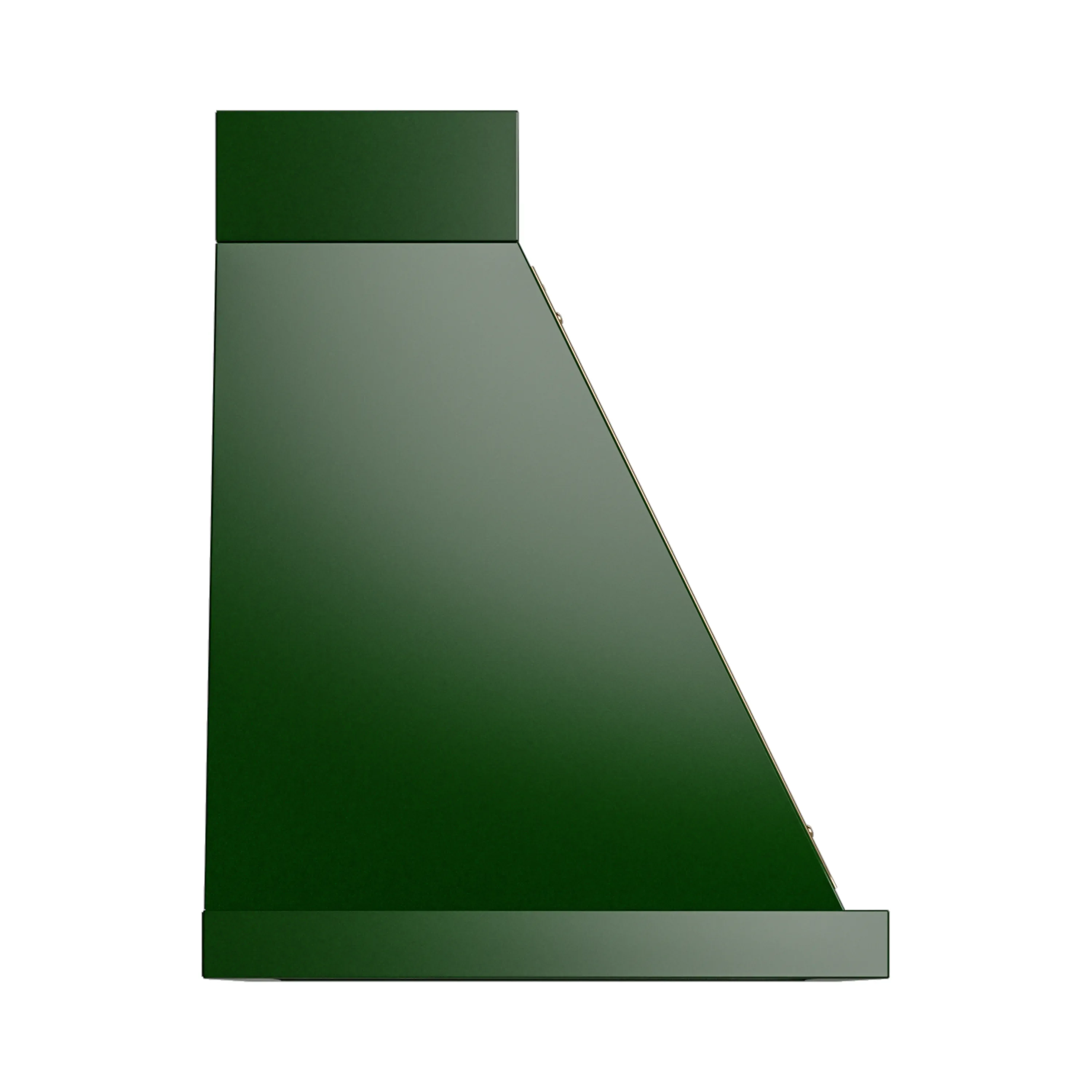 ILVE Nostalgie II 30-Inch 600 CFM Wall Mounted Range Hood in Emerald Green with Brass Trim (UANB30EGG) - Image 3