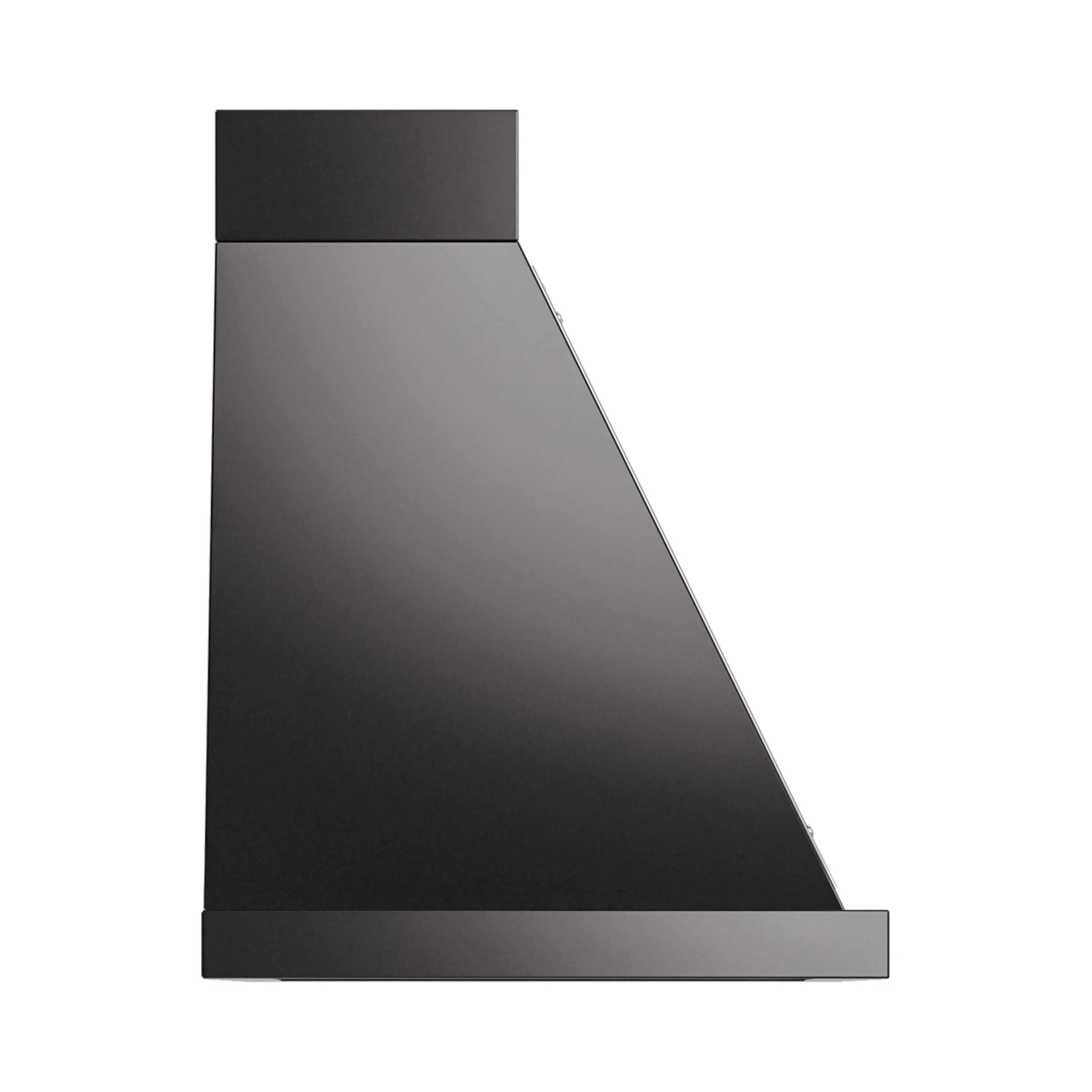 ILVE Nostalgie II 30-Inch 600 CFM Wall Mounted Range Hood in Glossy Black with Chrome Trim (UANB30BKC) - Image 3