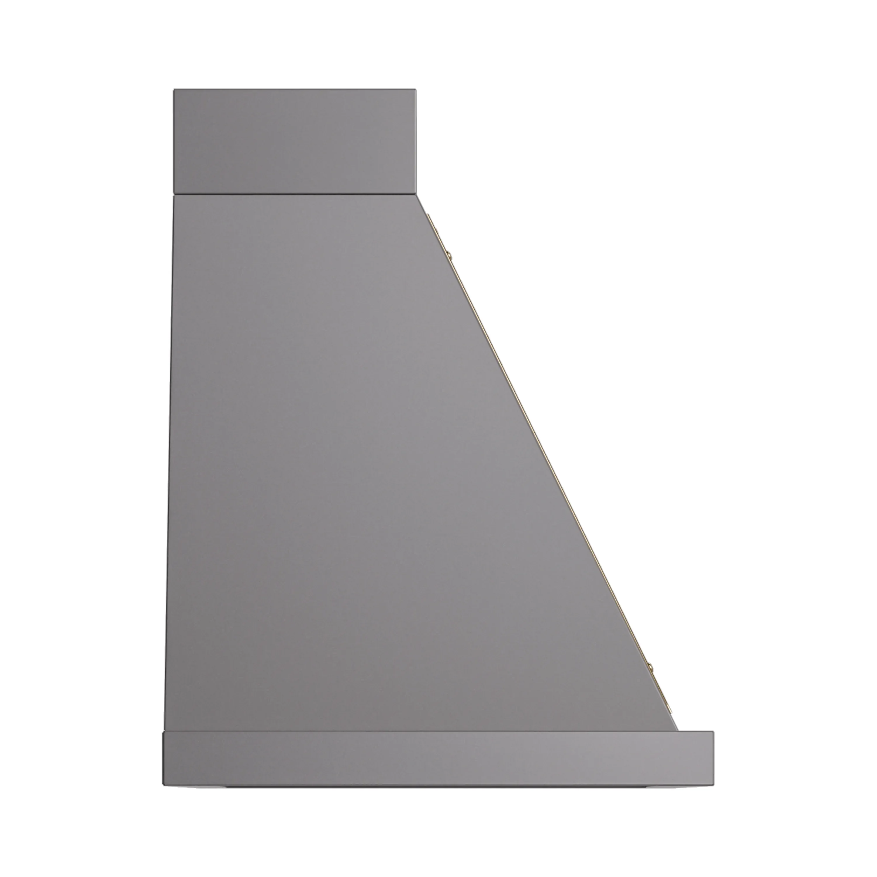 ILVE Nostalgie II 30-Inch 600 CFM Wall Mounted Range Hood in Matte Graphite with Brass Trim (UANB30MGG) - Image 3