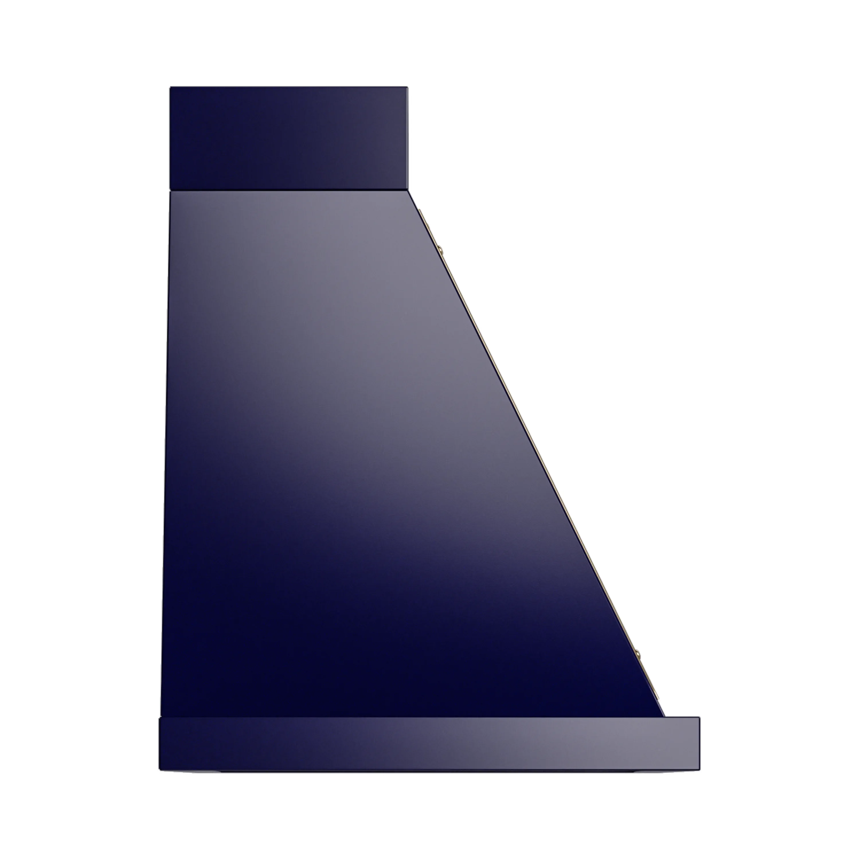 ILVE Nostalgie II 30-Inch 600 CFM Wall Mounted Range Hood in Midnight Blue with Brass Trim (UANB30MBG) - Image 3