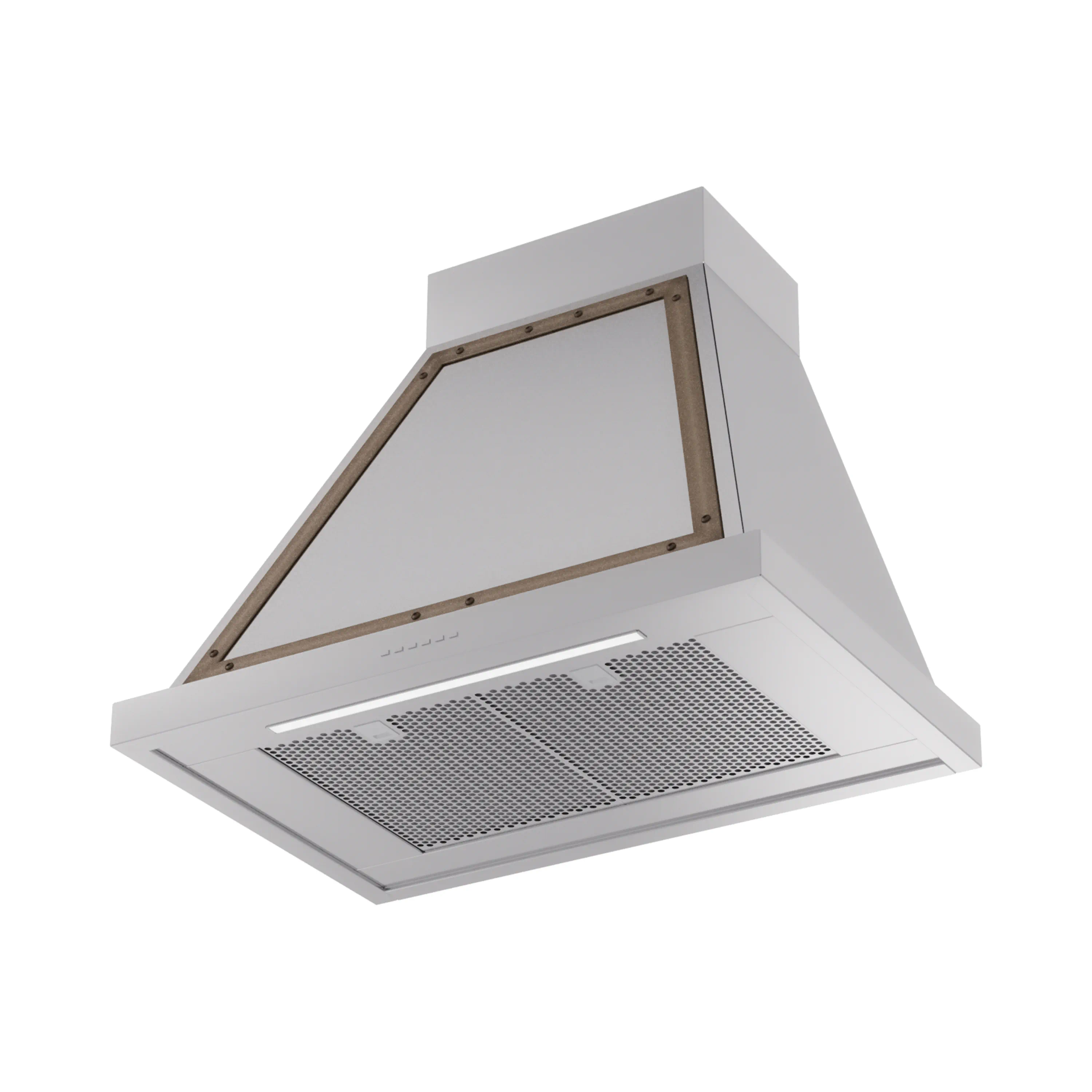 ILVE Nostalgie II 30-Inch 600 CFM Wall Mounted Range Hood in Stainless Steel with Bronze Trim (UANB30SSB) - Image 2