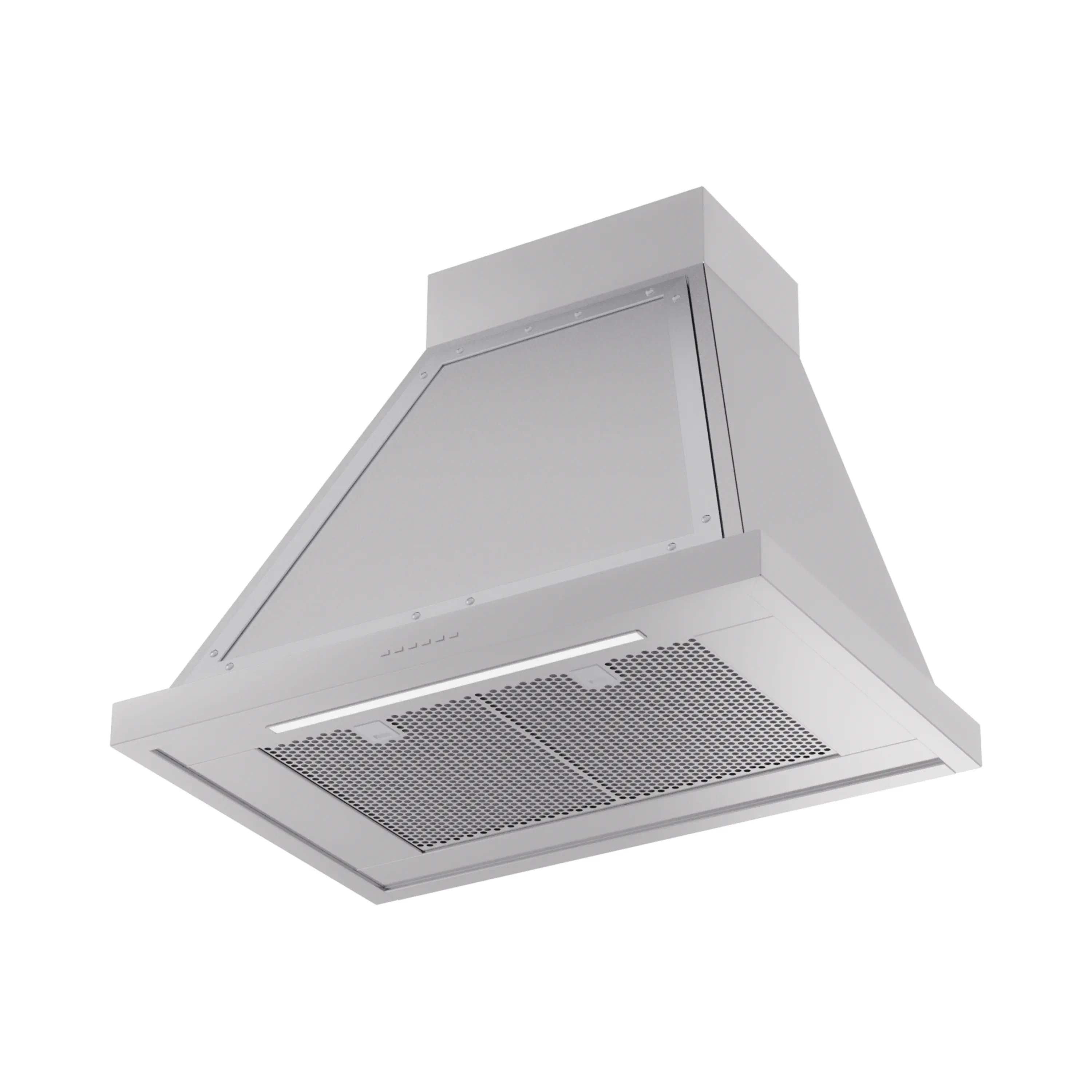 ILVE Nostalgie II 30-Inch 600 CFM Wall Mounted Range Hood in Stainless Steel with Chrome Trim (UANB30SSC) - Image 2