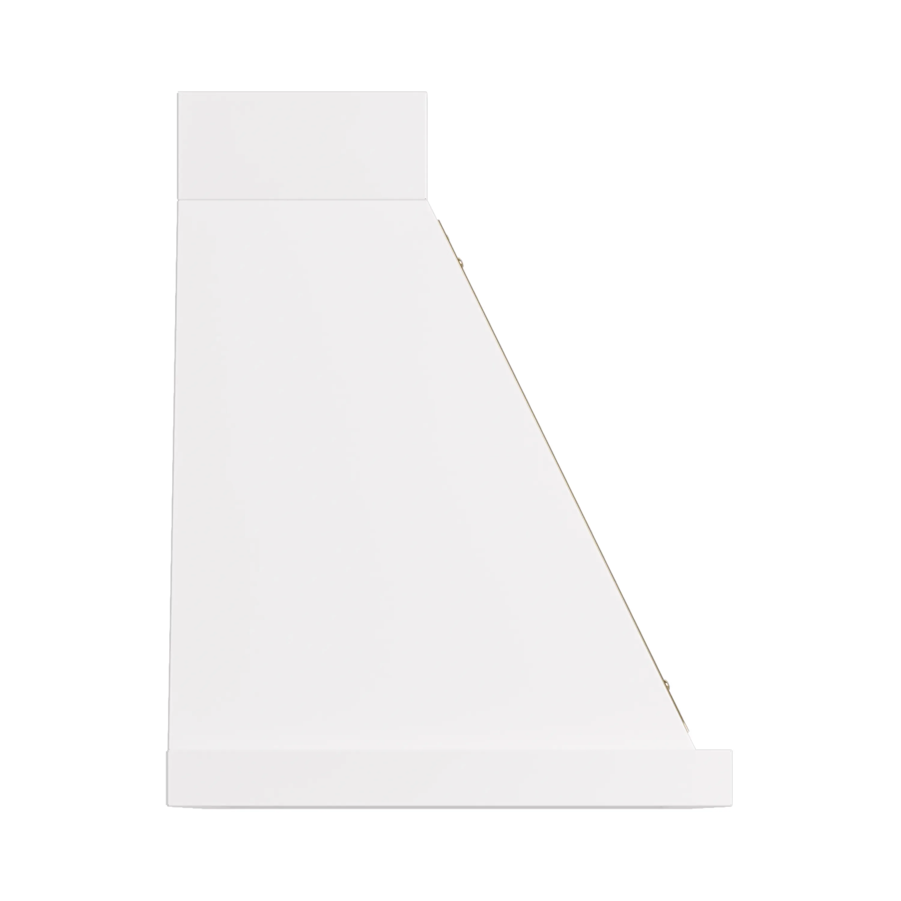 ILVE Nostalgie II 30-Inch 600 CFM Wall Mounted Range Hood in White with Brass Trim (UANB30WHG) - Image 3