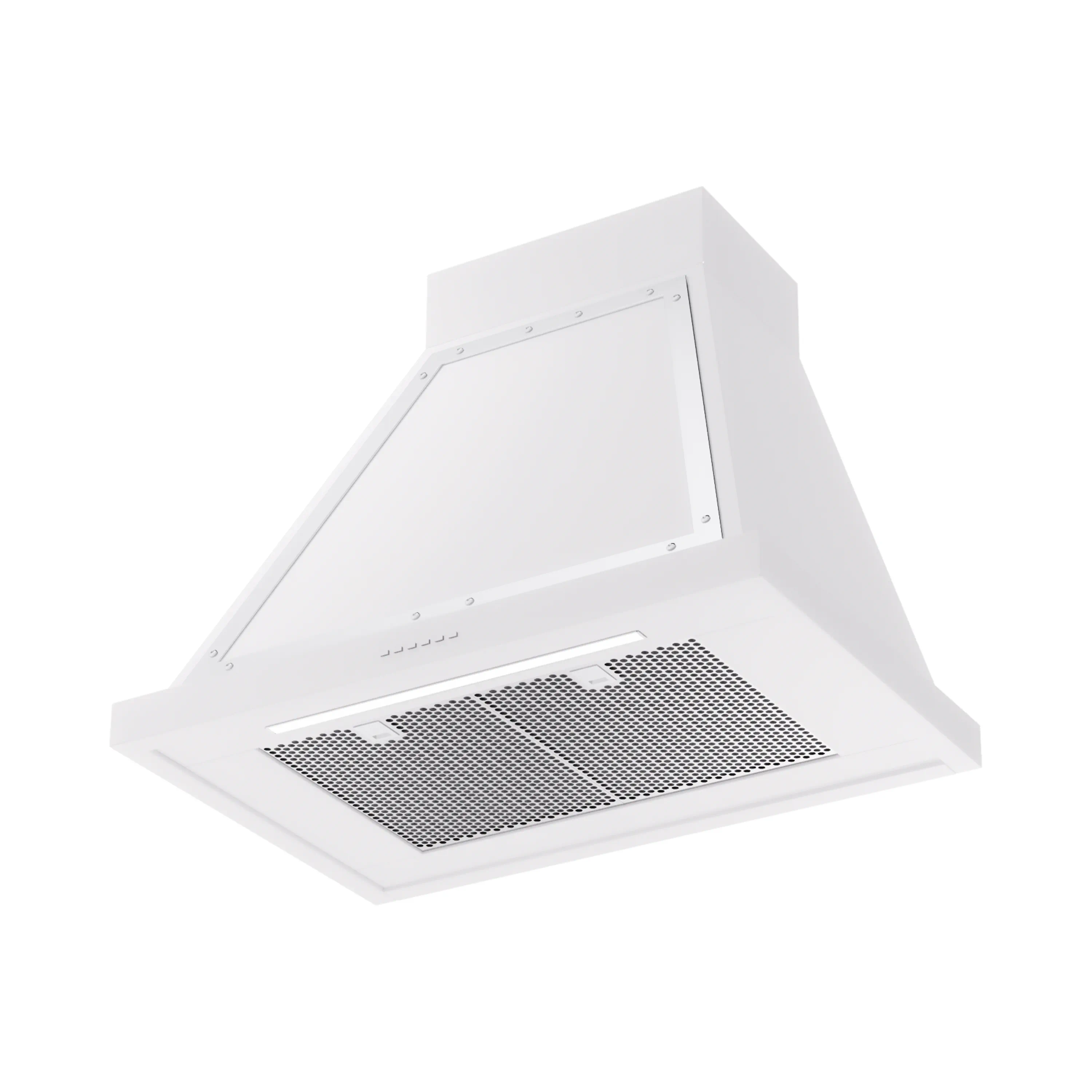 ILVE Nostalgie II 30-Inch 600 CFM Wall Mounted Range Hood in White with Chrome Trim (UANB30WHC) - Image 2