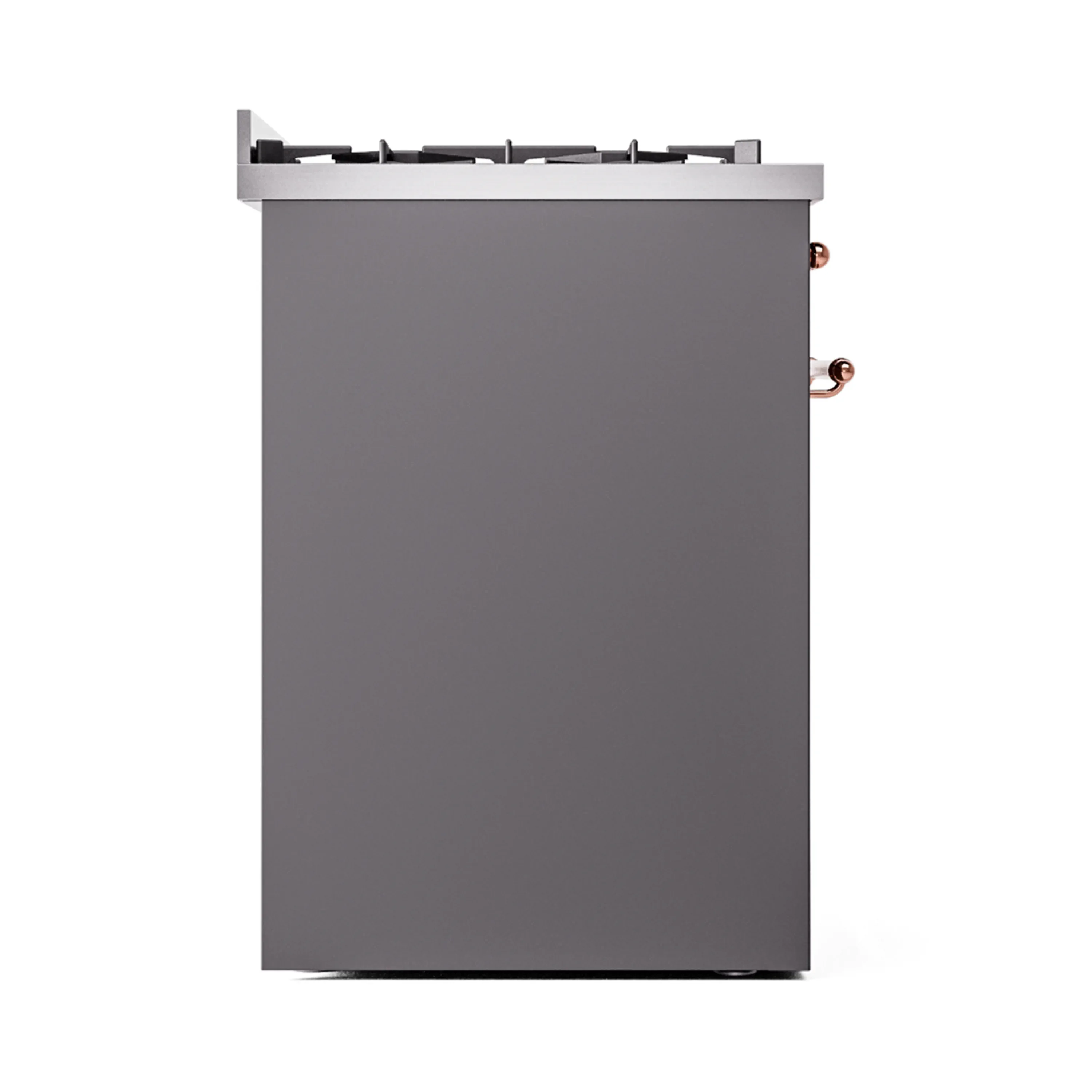 ILVE Nostalgie II 30-Inch Dual Fuel Freestanding Range in Matte Graphite with Copper Trim (UP30NMPMGPLP) - Image 7