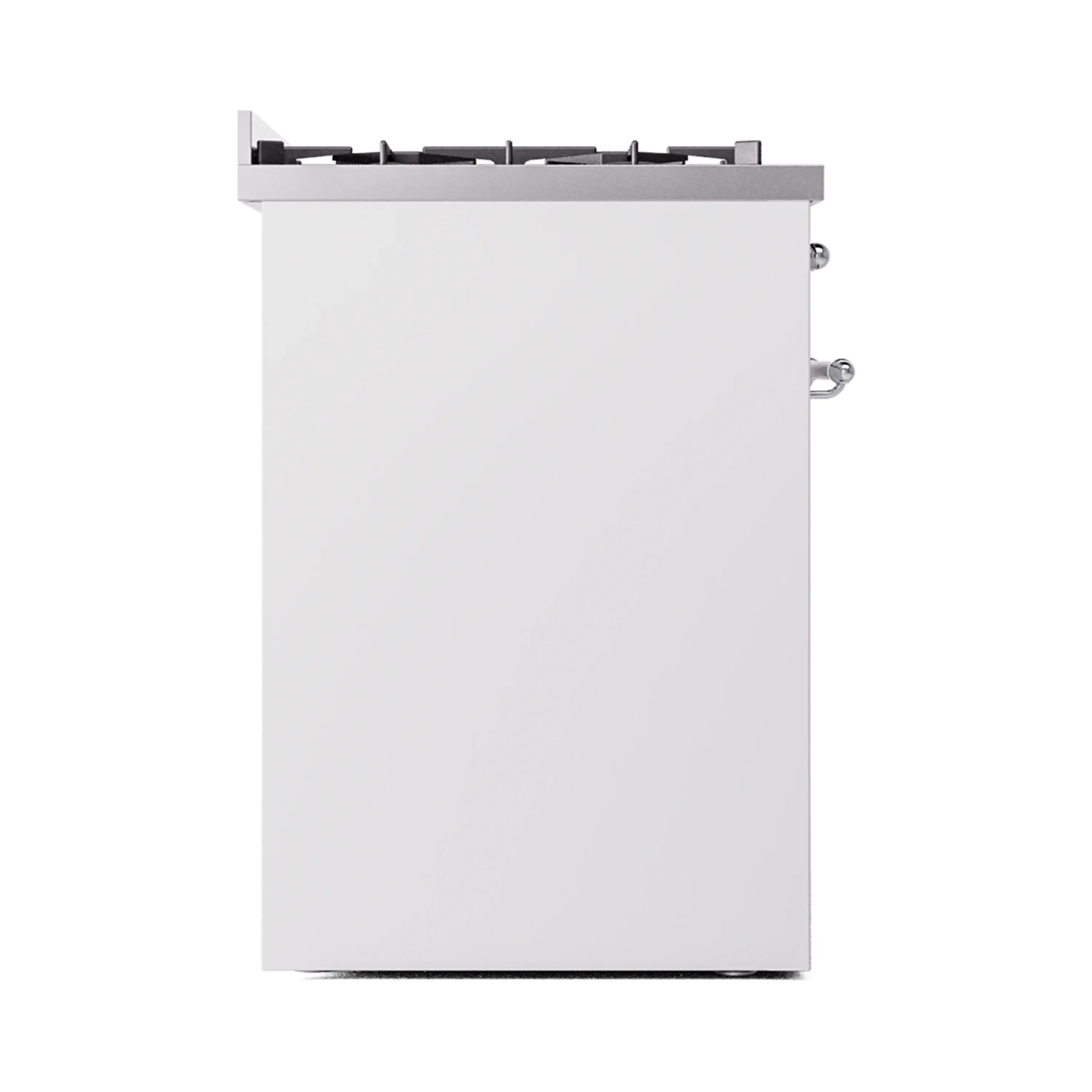 ILVE Nostalgie II 30-Inch Freestanding Natural Gas Dual Fuel Range in White with Chrome Trim (UP30NMPWHC) - Image 7