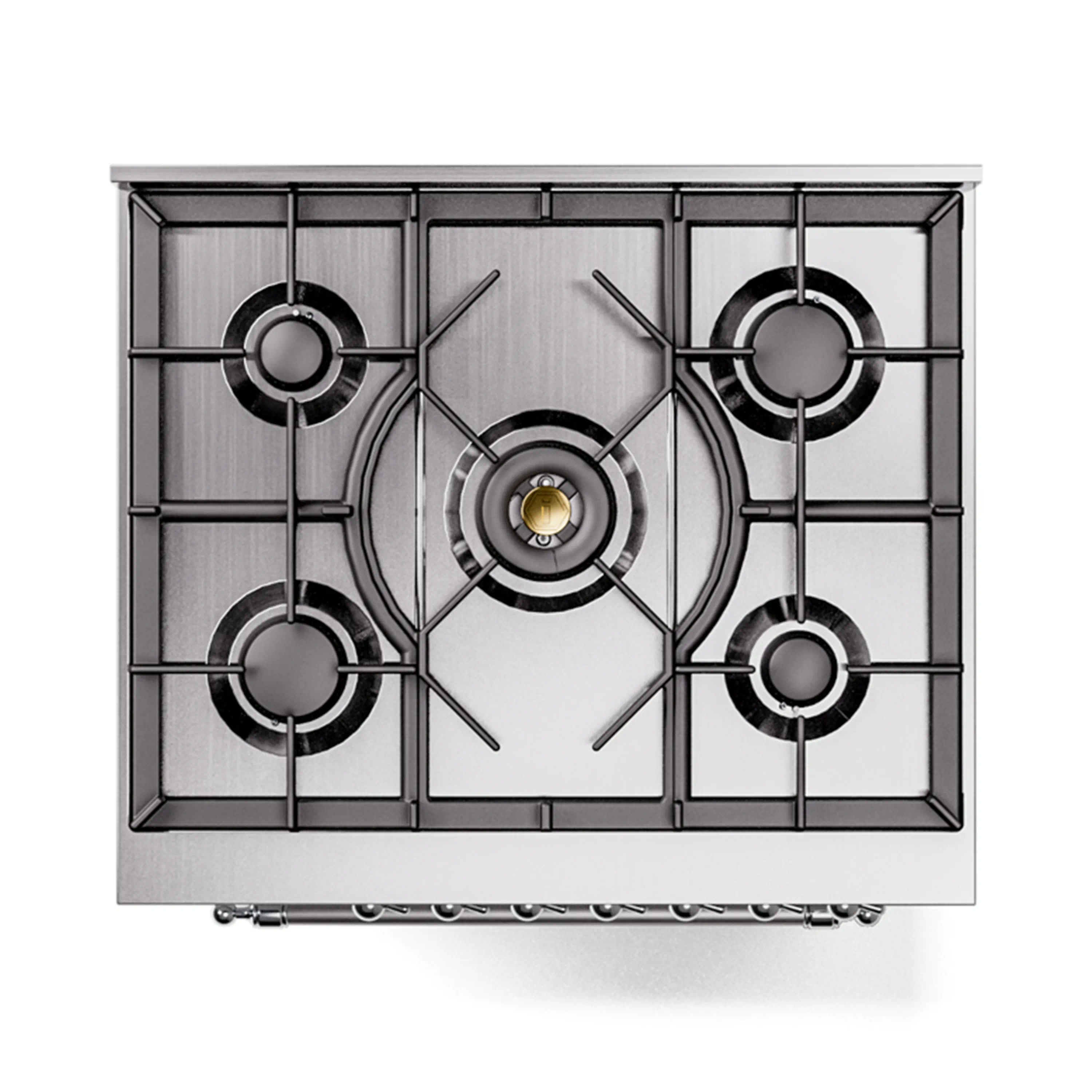 ILVE Nostalgie II 30-Inch Freestanding Natural Gas Dual Fuel Range in White with Chrome Trim (UP30NMPWHC) - Image 9