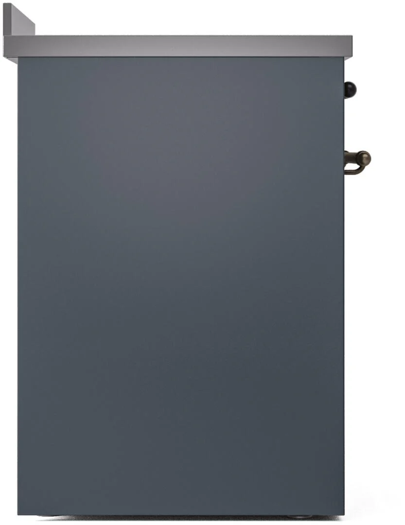 ILVE Nostalgie II 30-Inch Freestanding Electric Induction Range in Blue Grey with Bronze Trim (UPI304NMPBGB) - Image 5