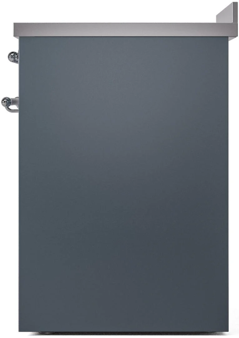ILVE Nostalgie II 30-Inch Freestanding Electric Induction Range in Blue Grey with Chrome Trim (UPI304NMPBGC) - Image 5