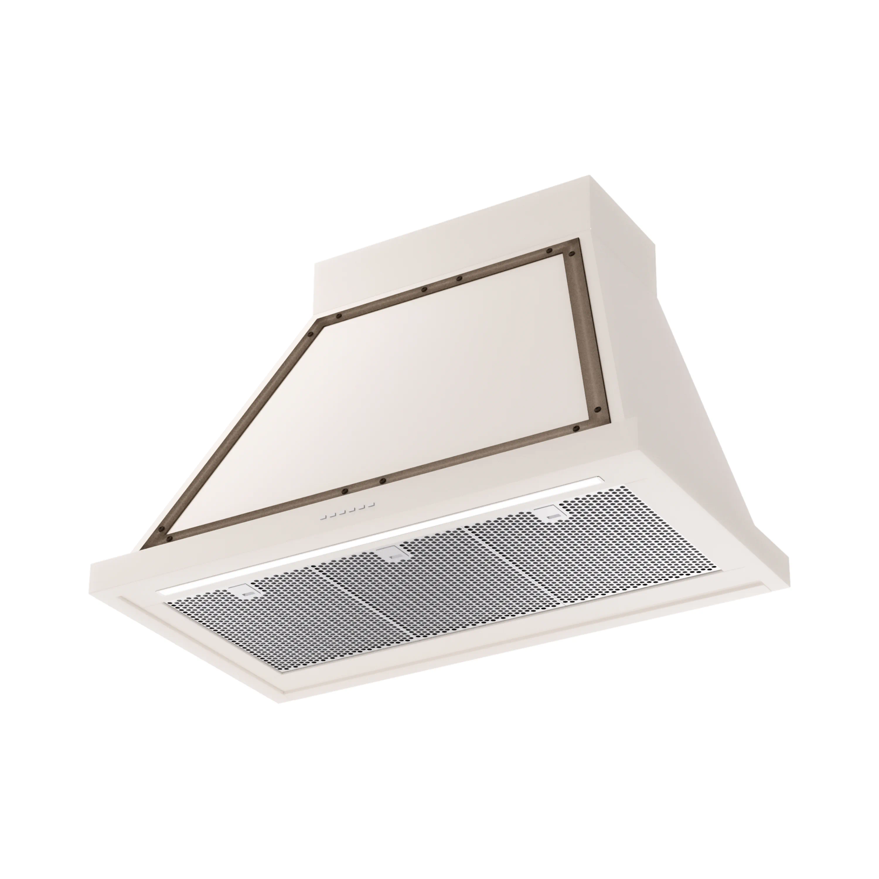 ILVE Nostalgie II 36-Inch 600 CFM Wall Mounted Range Hood in Antique White with Bronze Trim (UANB36AWB) - Image 2