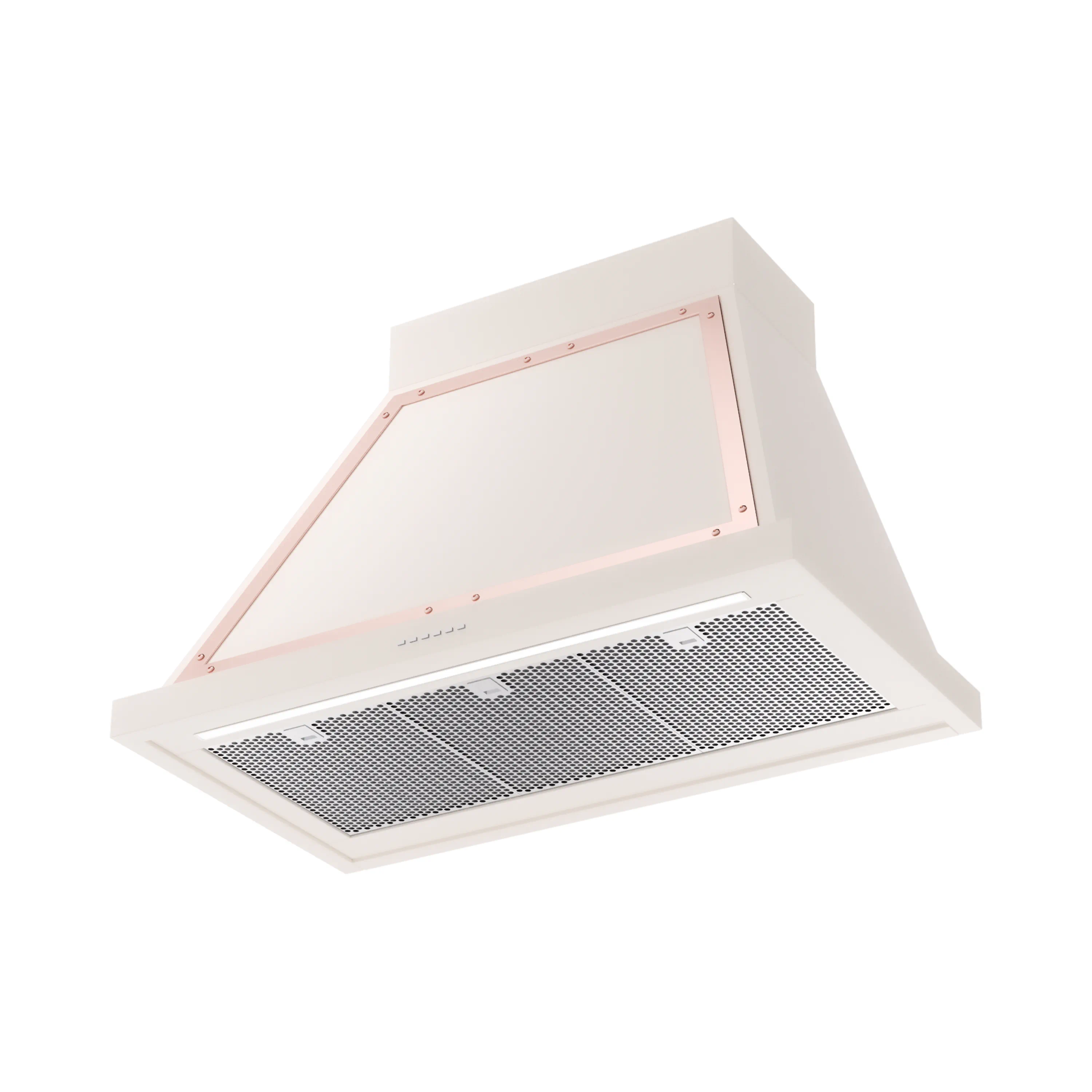 ILVE Nostalgie II 36-Inch 600 CFM Wall Mounted Range Hood in Antique White with Copper Trim (UANB36AWP) - Image 2