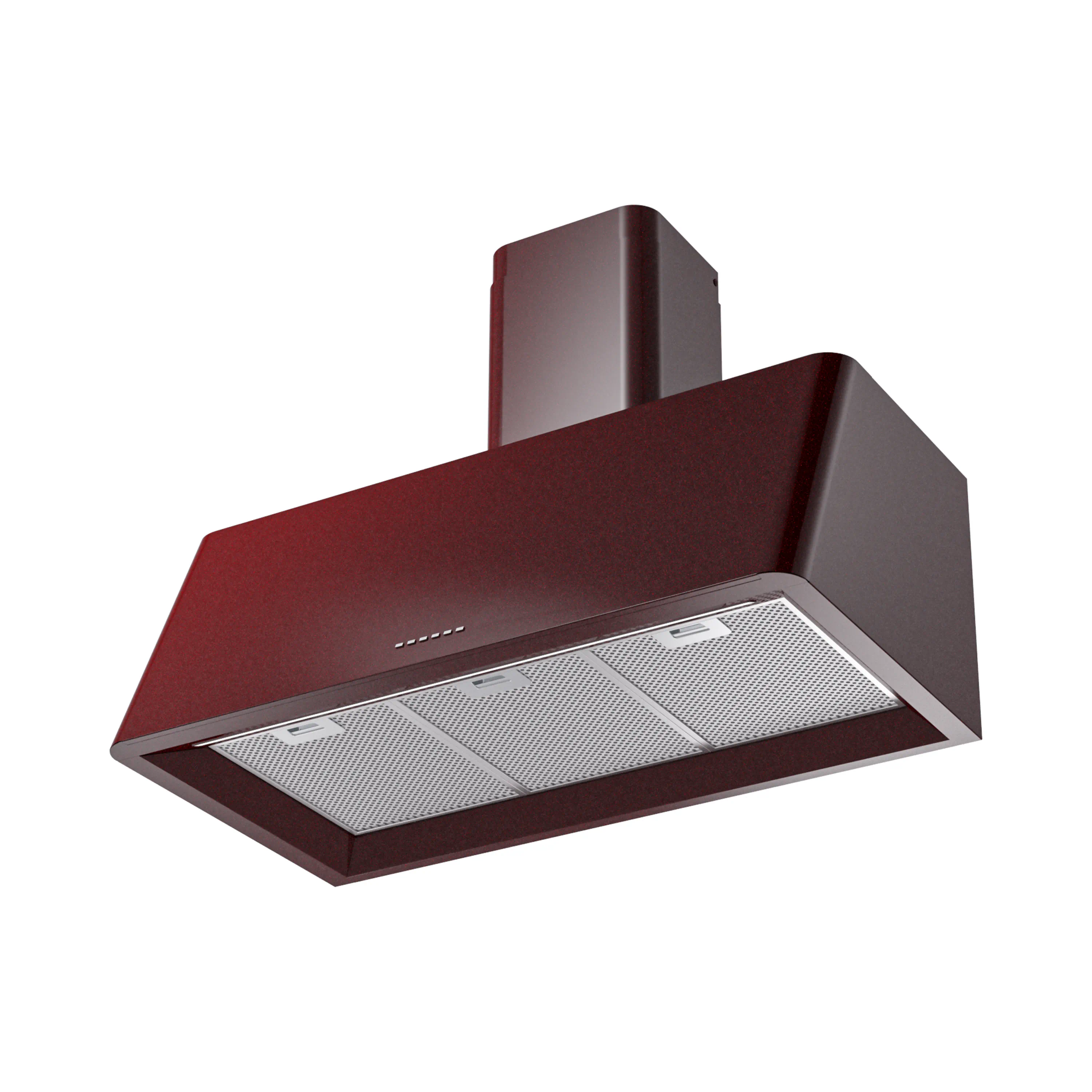 ILVE Nostalgie II 36-Inch 600 CFM Wall Mounted Range Hood in Burgundy (UAG36BU) - Image 2