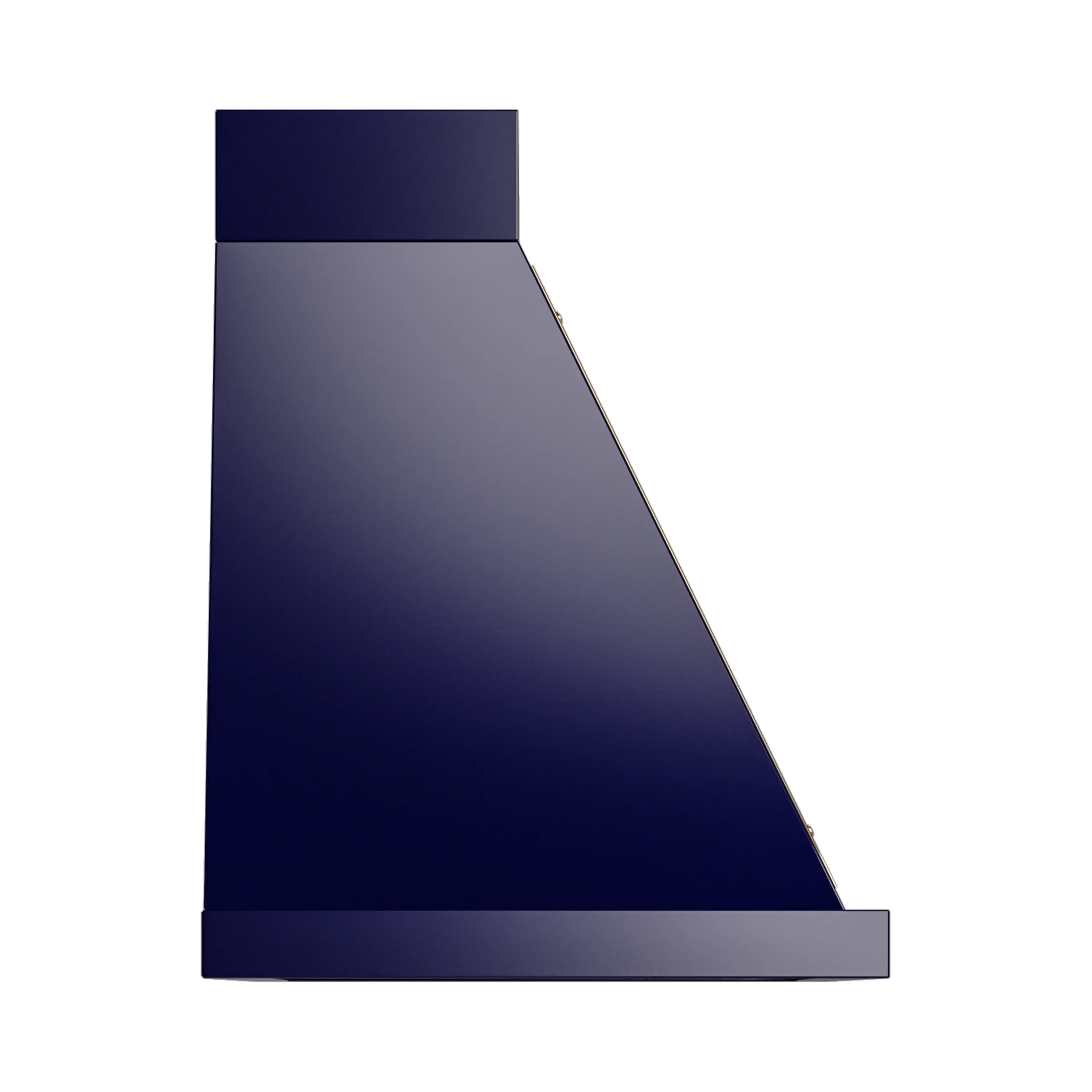 ILVE Nostalgie II 36-Inch 600 CFM Wall Mounted Range Hood in Midnight Blue with Brass Trim (UANB36MBG) - Image 3