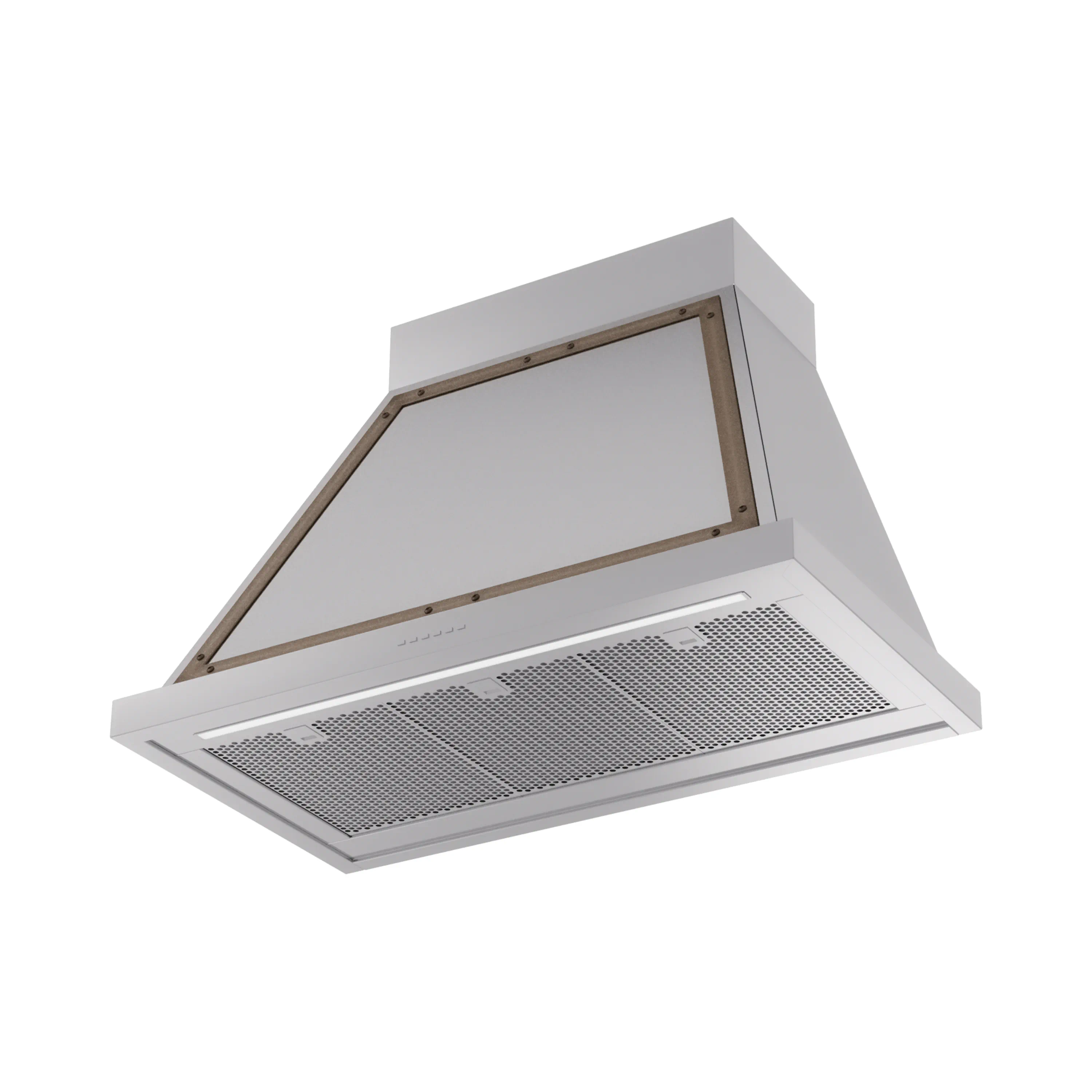 ILVE Nostalgie II 36-Inch 600 CFM Wall Mounted Range Hood in Stainless Steel with Bronze Trim (UANB36SSB) - Image 2