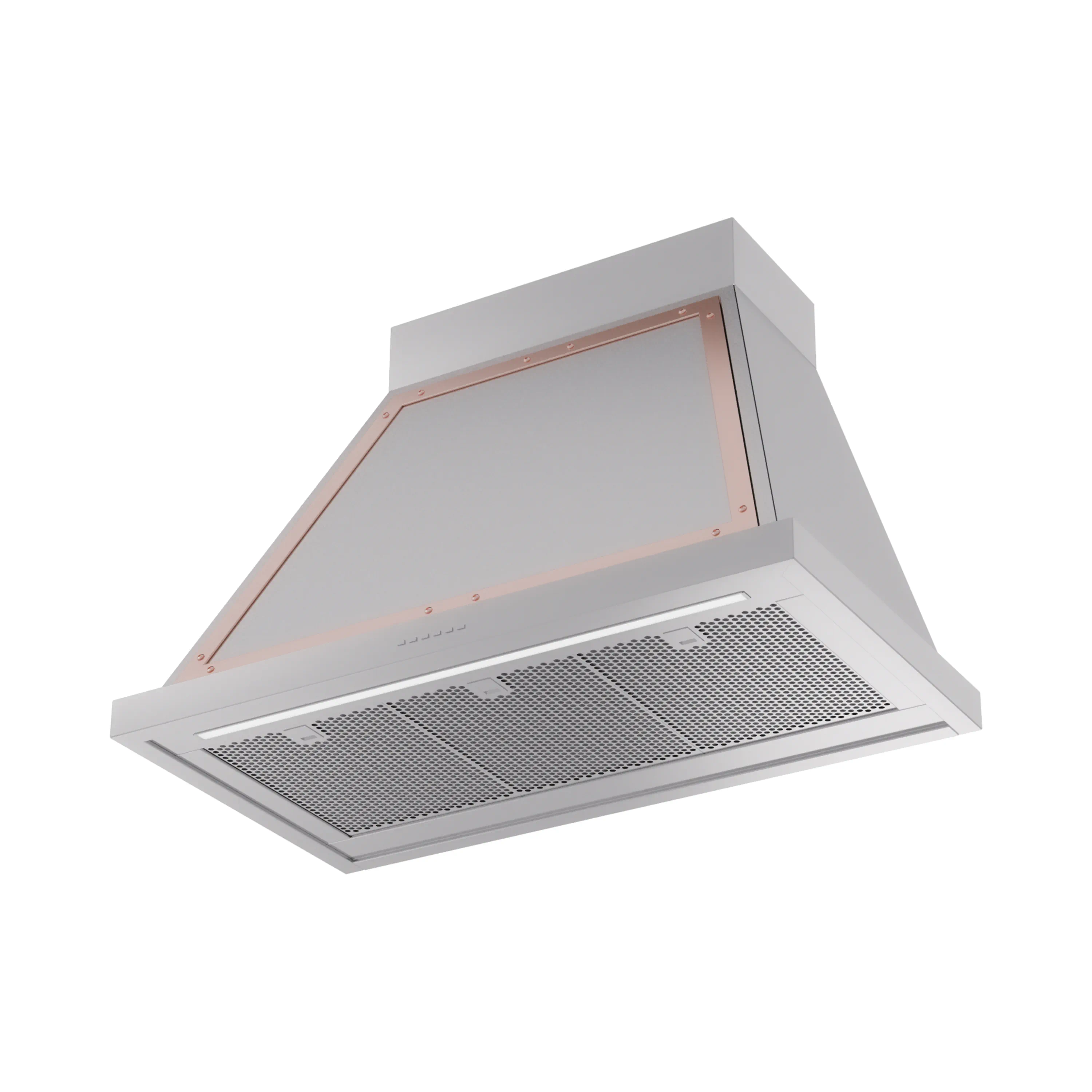 ILVE Nostalgie II 36-Inch 600 CFM Wall Mounted Range Hood in Stainless Steel with Copper Trim (UANB36SSP) - Image 2