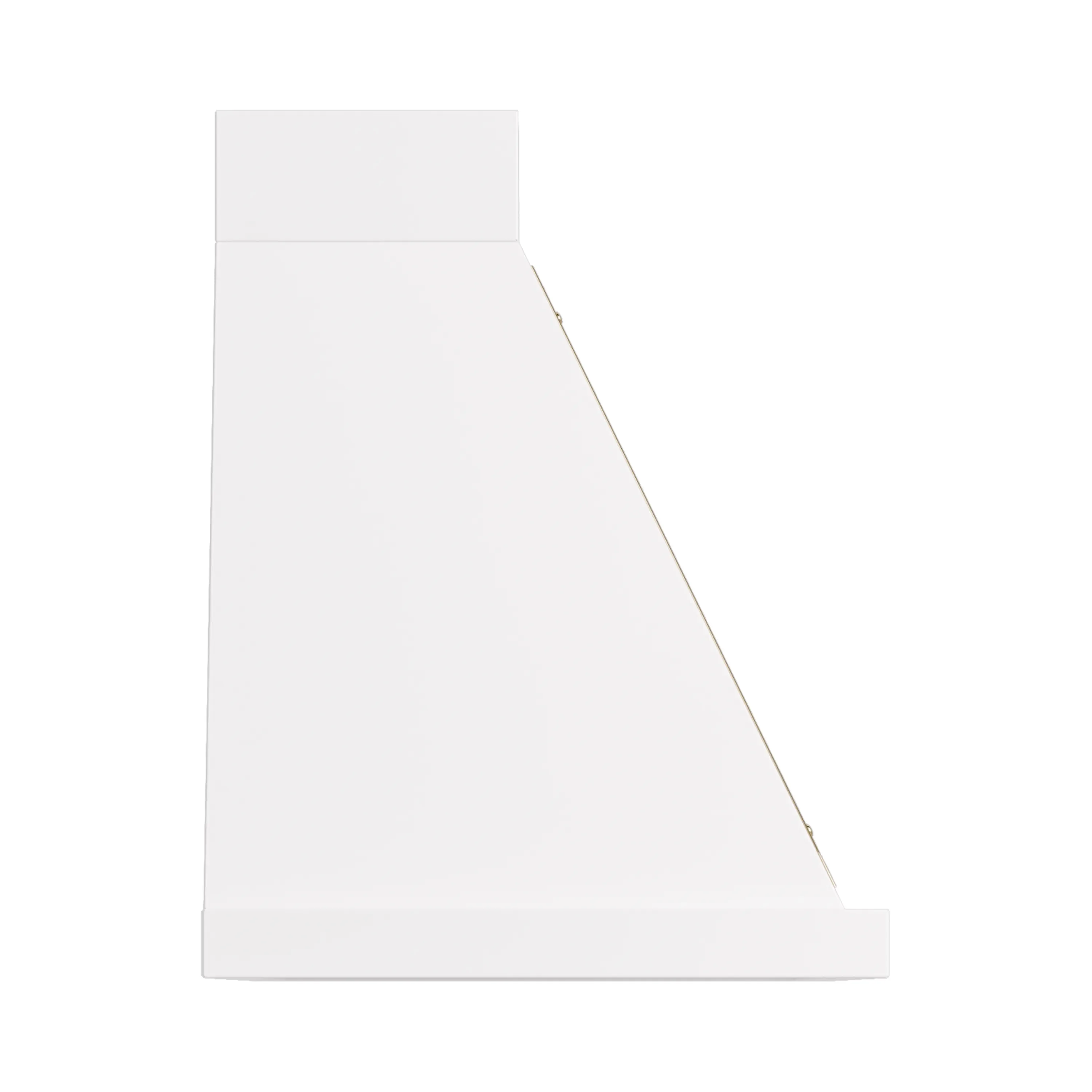 ILVE Nostalgie II 36-Inch 600 CFM Wall Mounted Range Hood in White with Brass Trim (UANB36WHG) - Image 3