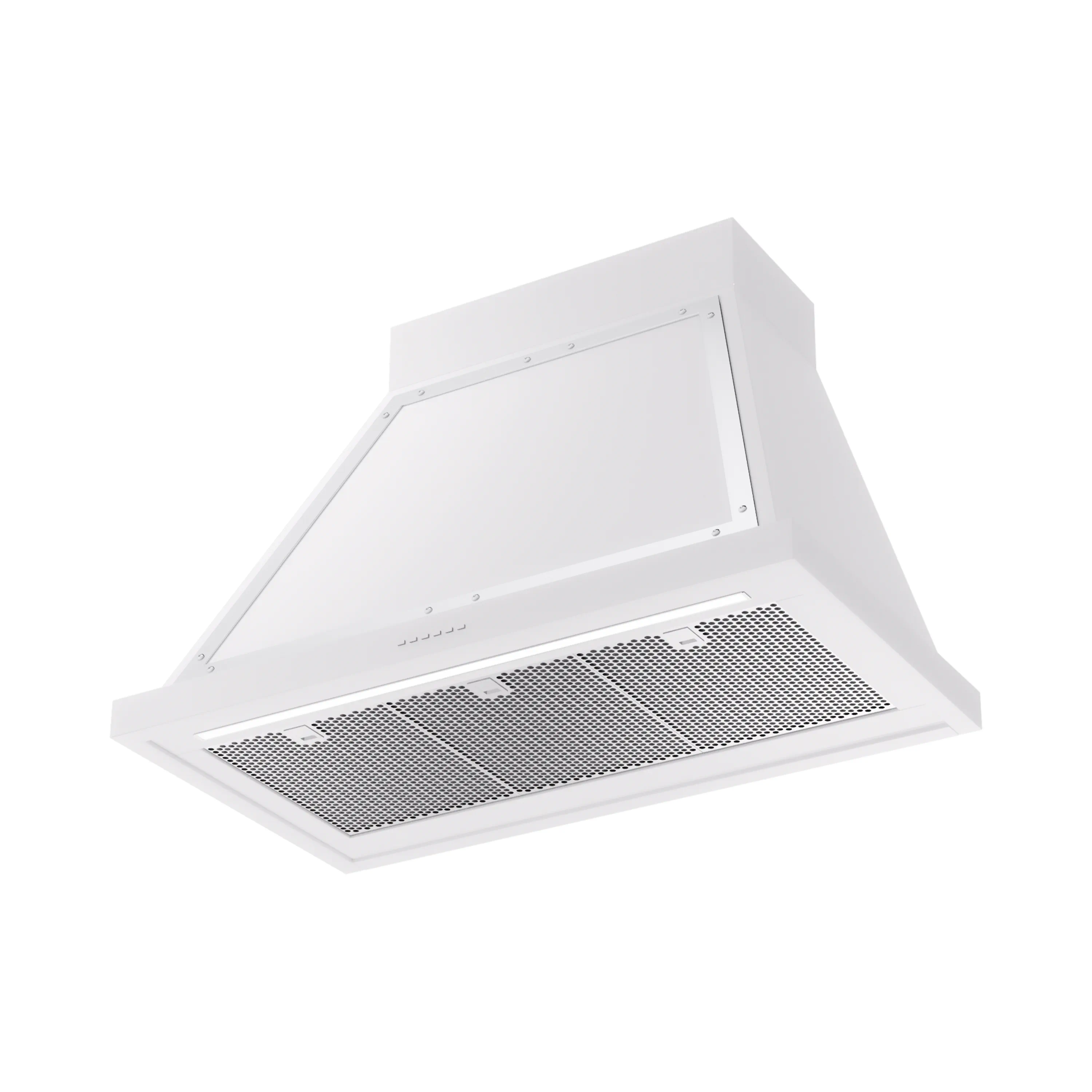 ILVE Nostalgie II 36-Inch 600 CFM Wall Mounted Range Hood in White with Chrome Trim (UANB36WHC) - Image 2