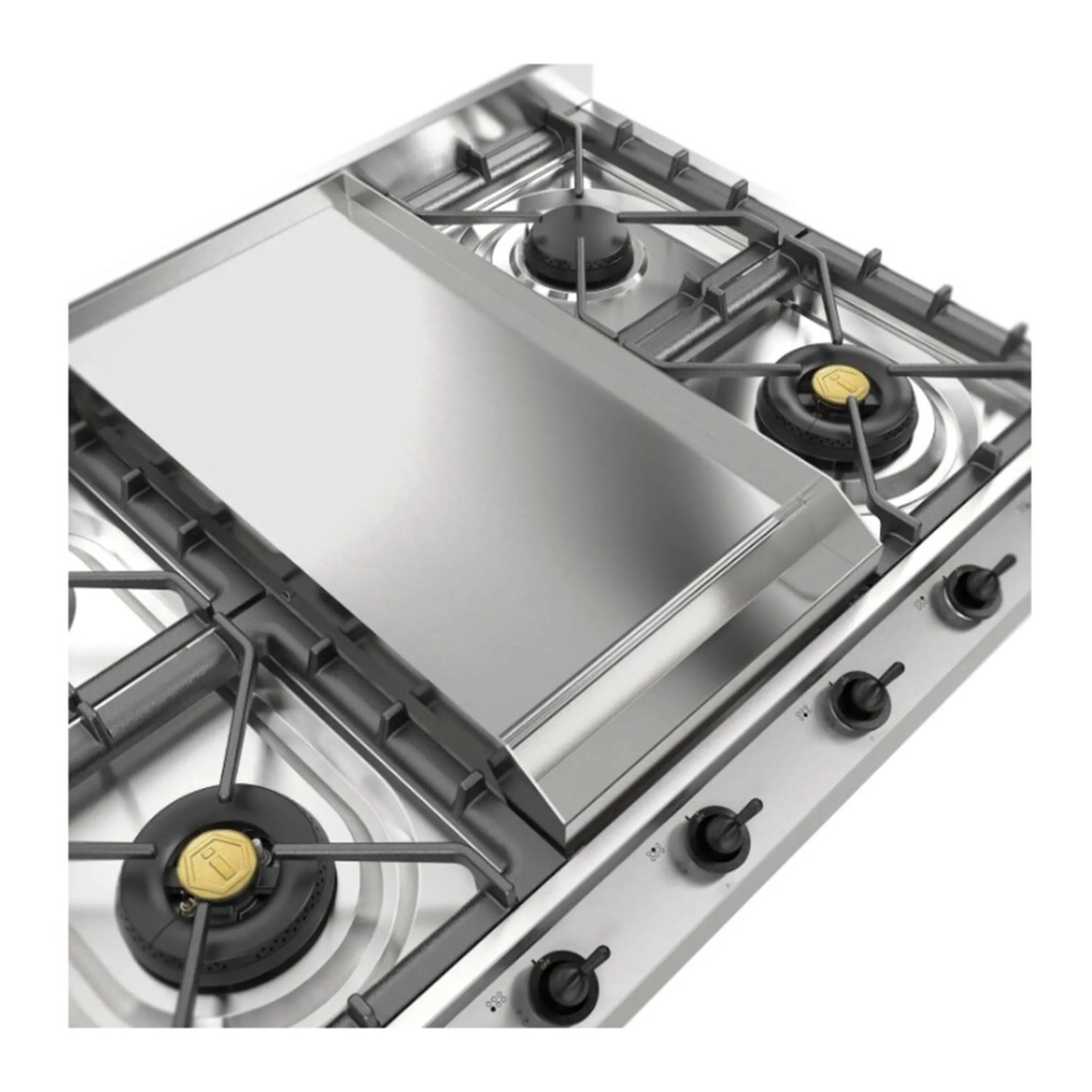 ILVE Nostalgie II 36 inch Built-In Propane Gas Cooktop with Griddle, in Stainless Steel (UHCP965FNSSBLP) - Image 5