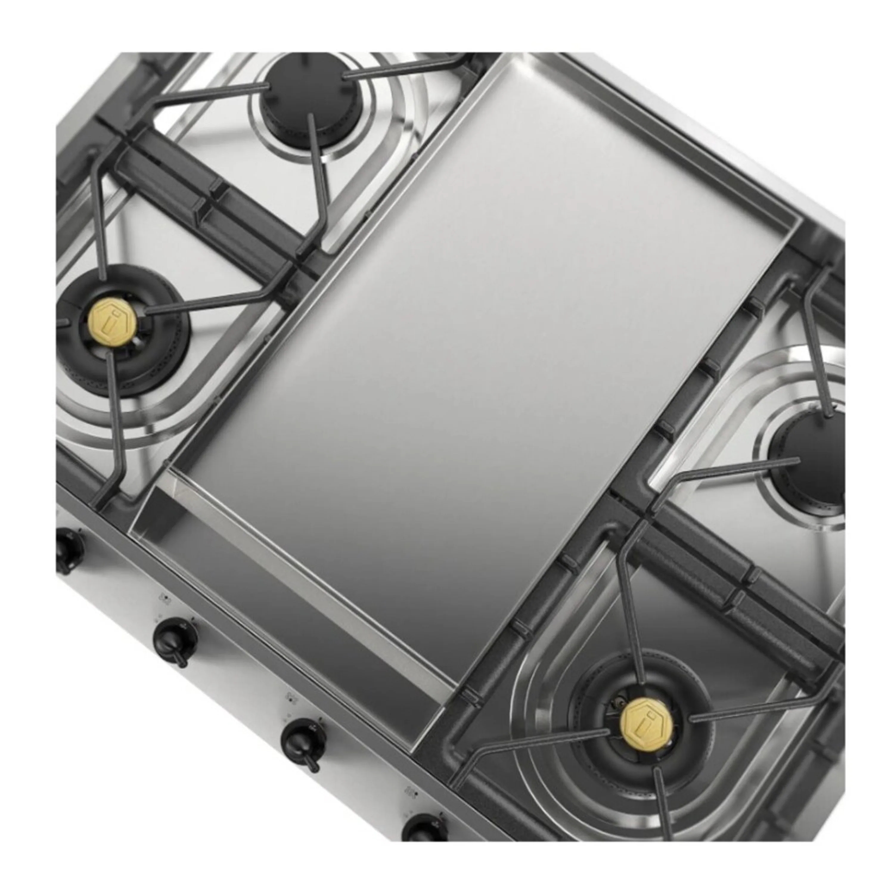ILVE Nostalgie II 36 inch Built-In Propane Gas Cooktop with Griddle, in Stainless Steel (UHCP965FNSSBLP) - Image 7