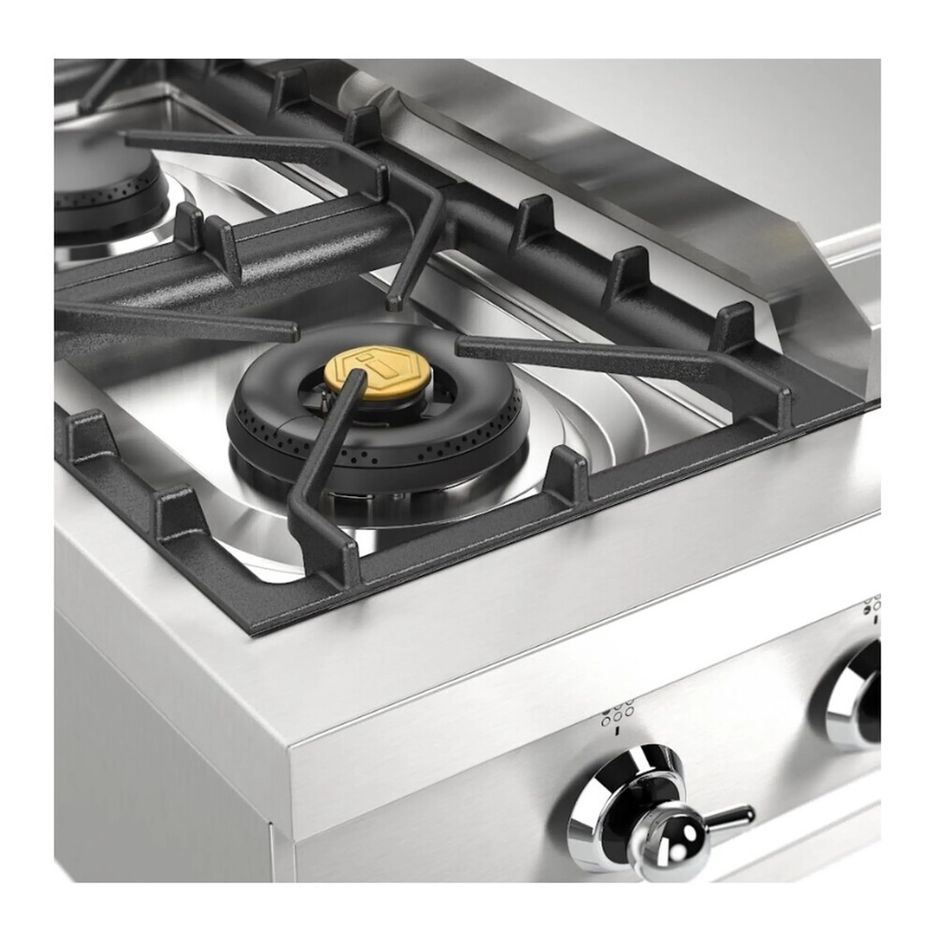 ILVE Nostalgie II 36 inch Built-In Propane Gas Rangetop with 6 Burners and Griddle, in Stainless Steel (UHCP36FNSSCLP) - Image 8