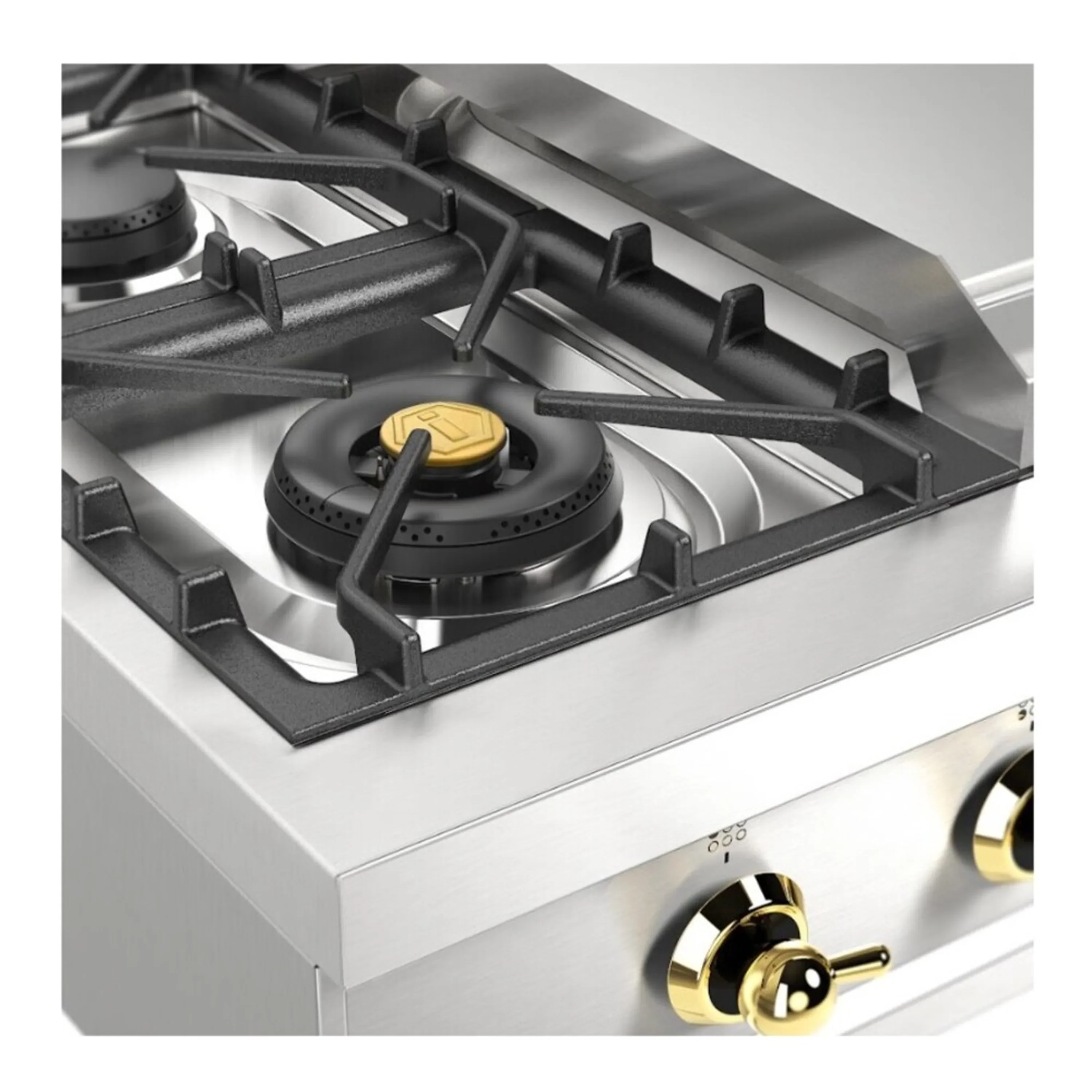 ILVE Nostalgie II 36 inch Built-In Natural Gas Rangetop with 6 Burners and Griddle, in Stainless Steel (UHCP36FNSSG) - Image 8
