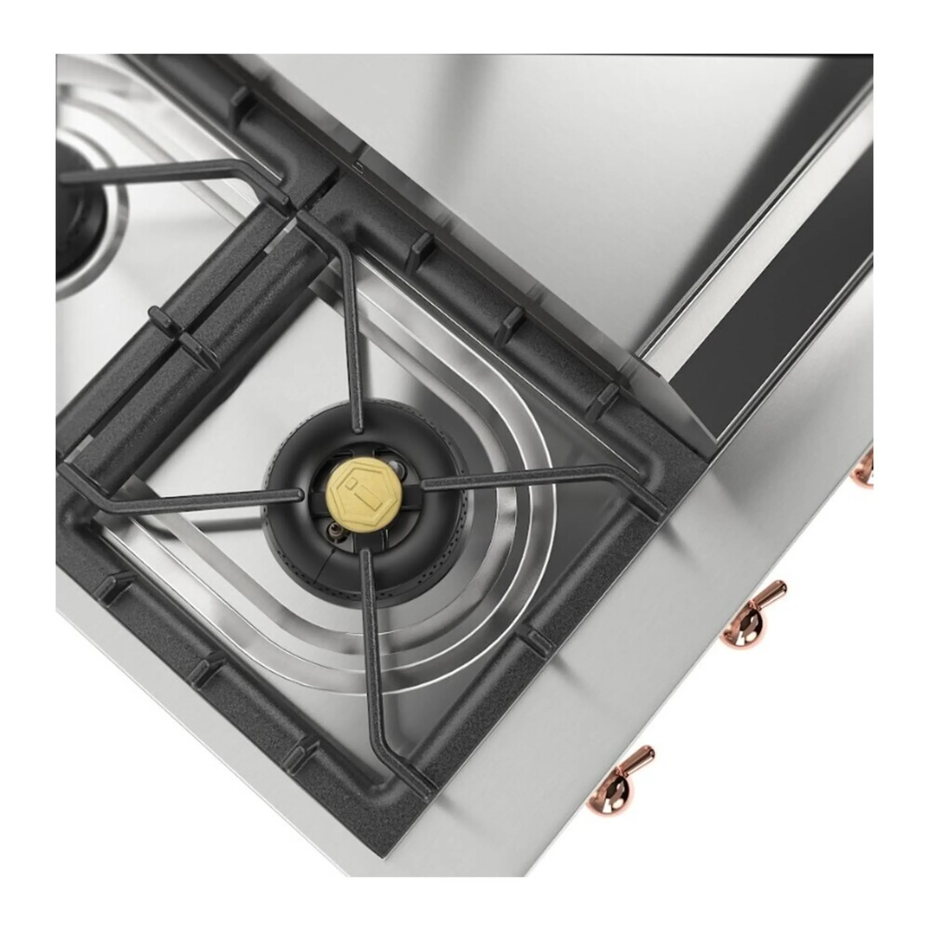 ILVE Nostalgie II 36 inch Built-In Propane Gas Rangetop with 6 Burners and Griddle, in Stainless Steel (UHCP36FNSSPLP) - Image 7