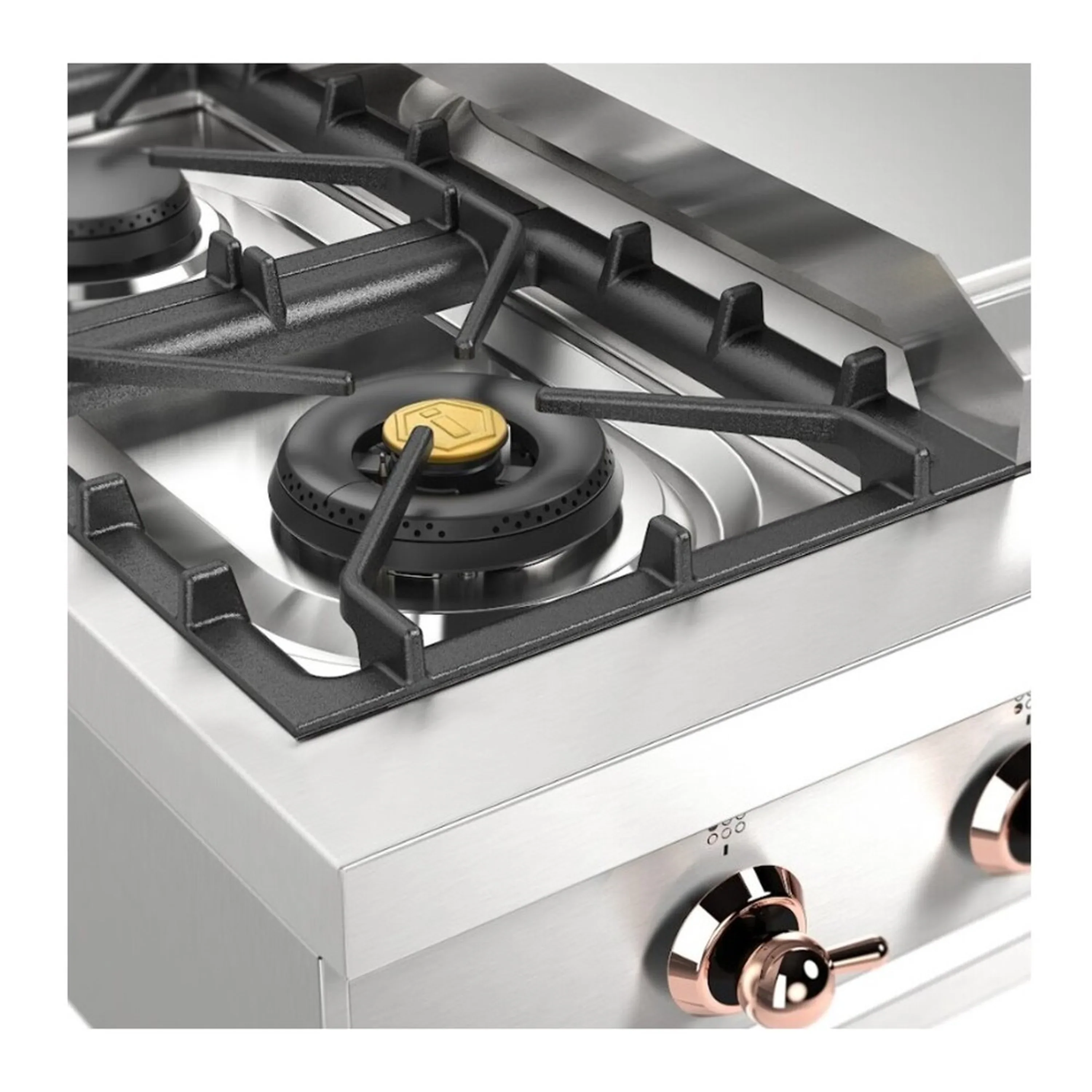 ILVE Nostalgie II 36 inch Built-In Propane Gas Rangetop with 6 Burners and Griddle, in Stainless Steel (UHCP36FNSSPLP) - Image 8