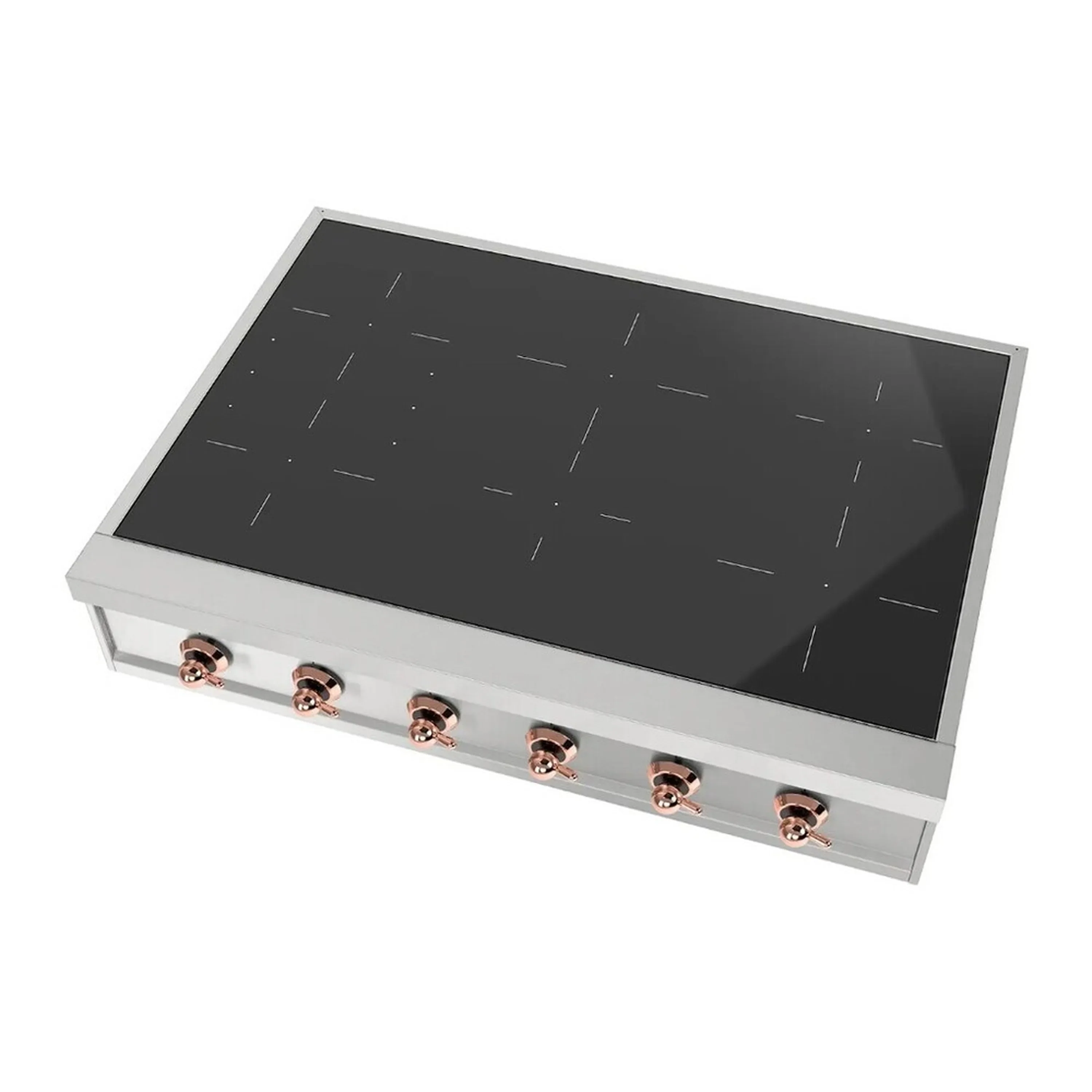ILVE Nostalgie II 36 inch Built-In Induction Rangetop with 6 Elements (UHCPI366NSSP) - Image 3