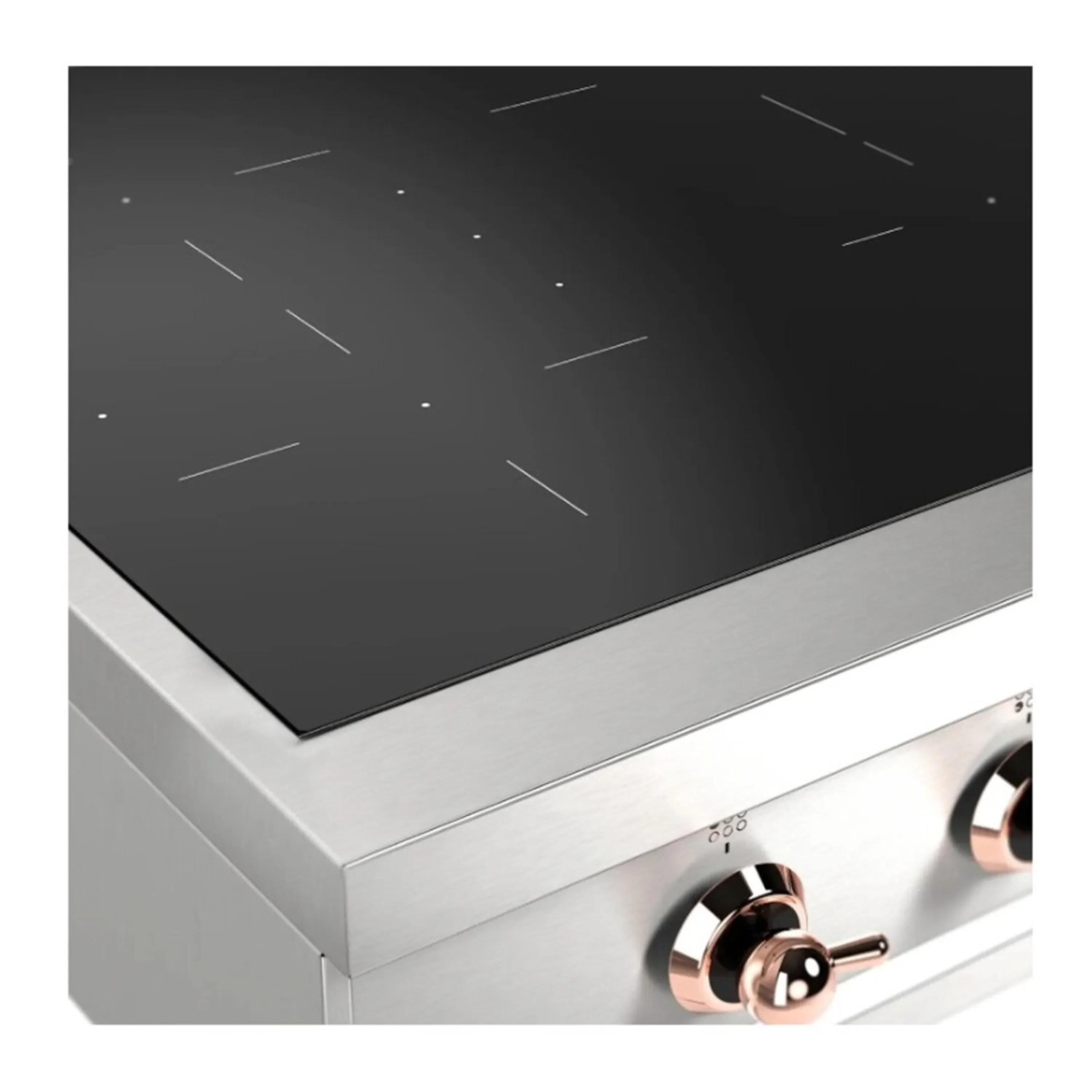 ILVE Nostalgie II 36 inch Built-In Induction Rangetop with 6 Elements (UHCPI366NSSP) - Image 8