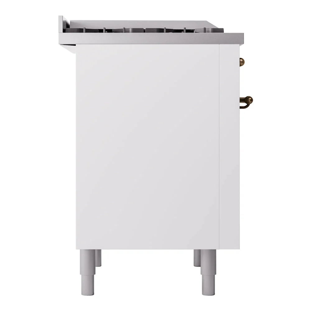 ILVE Nostalgie II 36-Inch Freestanding Natural Gas Dual Fuel Range in Custom RAL with Bronze Trim (UP36FNMPRAB) - Image 6