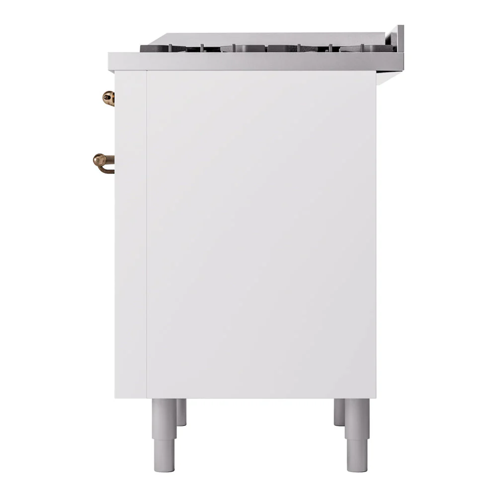 ILVE Nostalgie II 36-Inch Freestanding Natural Gas Dual Fuel Range in Custom RAL with Bronze Trim (UP36FNMPRAB) - Image 7