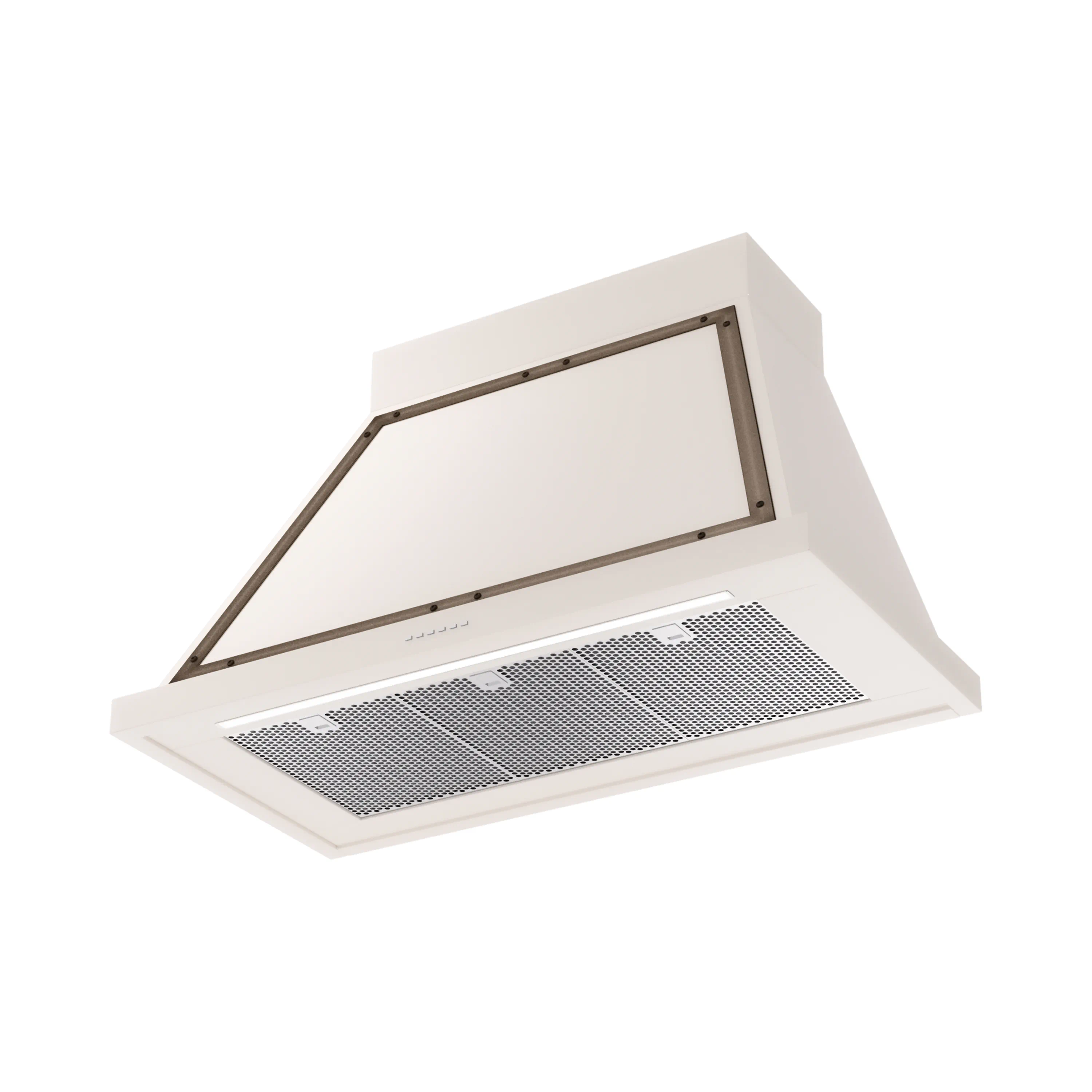 ILVE Nostalgie II 40-Inch 600 CFM Wall Mounted Range Hood in Antique White with Bronze Trim (UANB40AWB) - Image 2