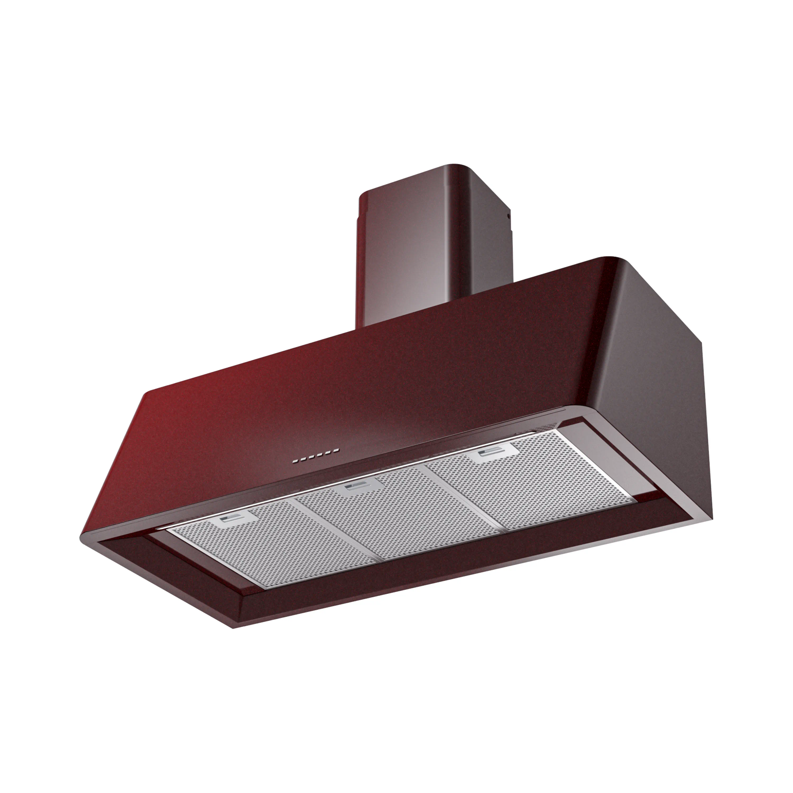 ILVE Nostalgie II 40-Inch 600 CFM Wall Mounted Range Hood in Burgundy (UAG40BU) - Image 2